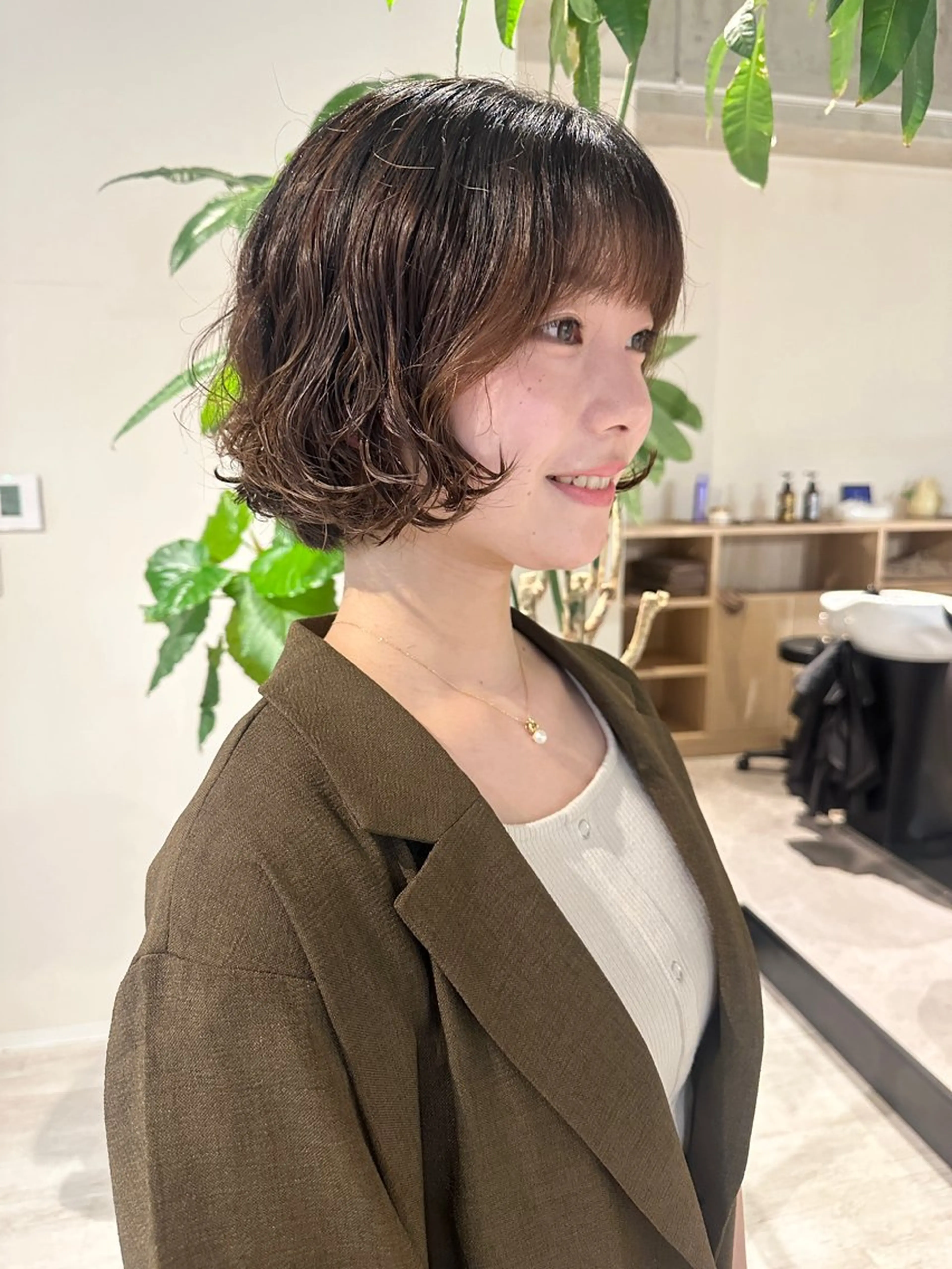 ショート パーマ シェアサロンコネクト所属・Chiho/ 博多/パーマ/ボブのヘアスタイル