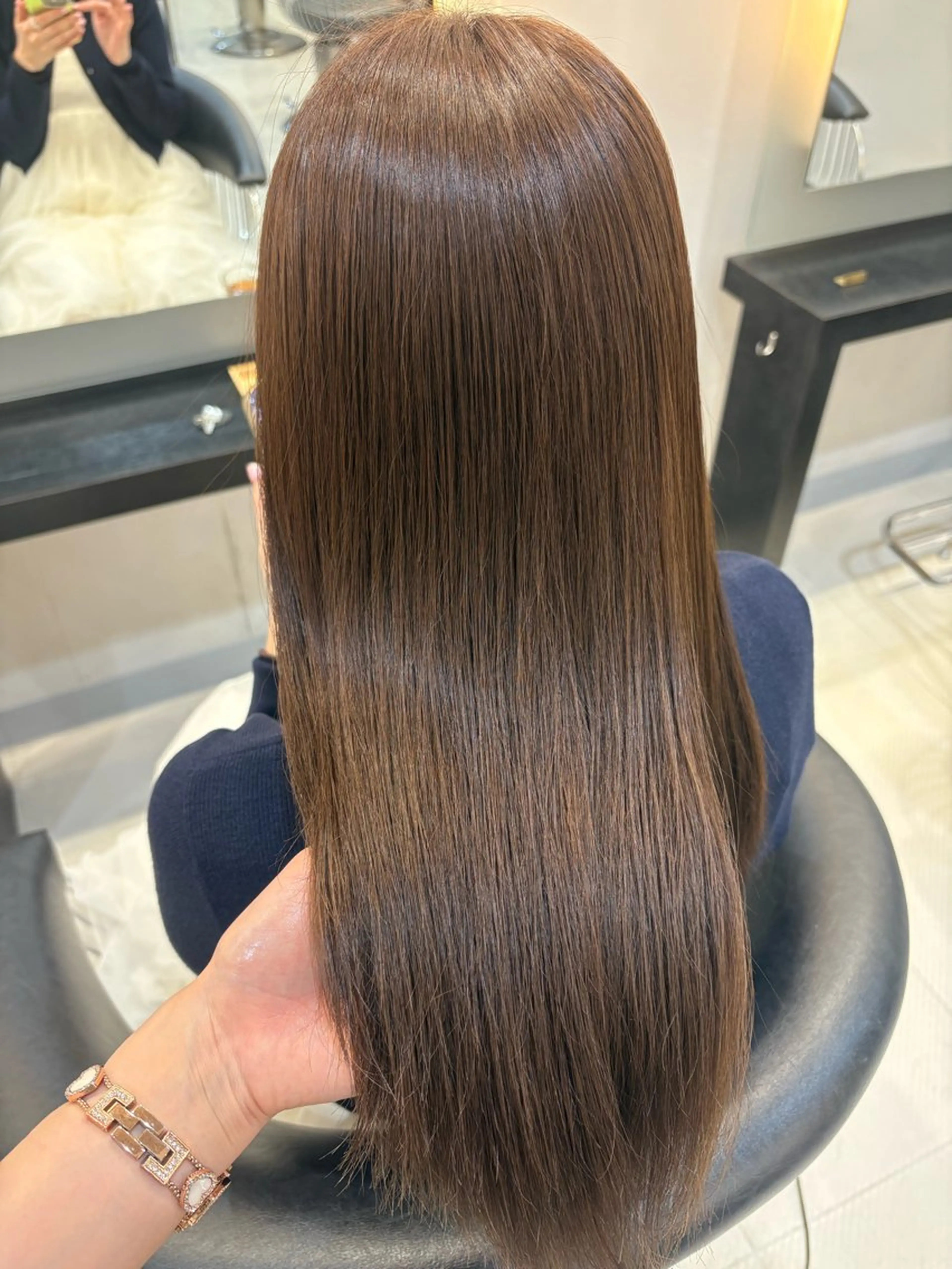 セミロング カット トリートメント かな🎀 ぷるカラー/エクステのヘアスタイル