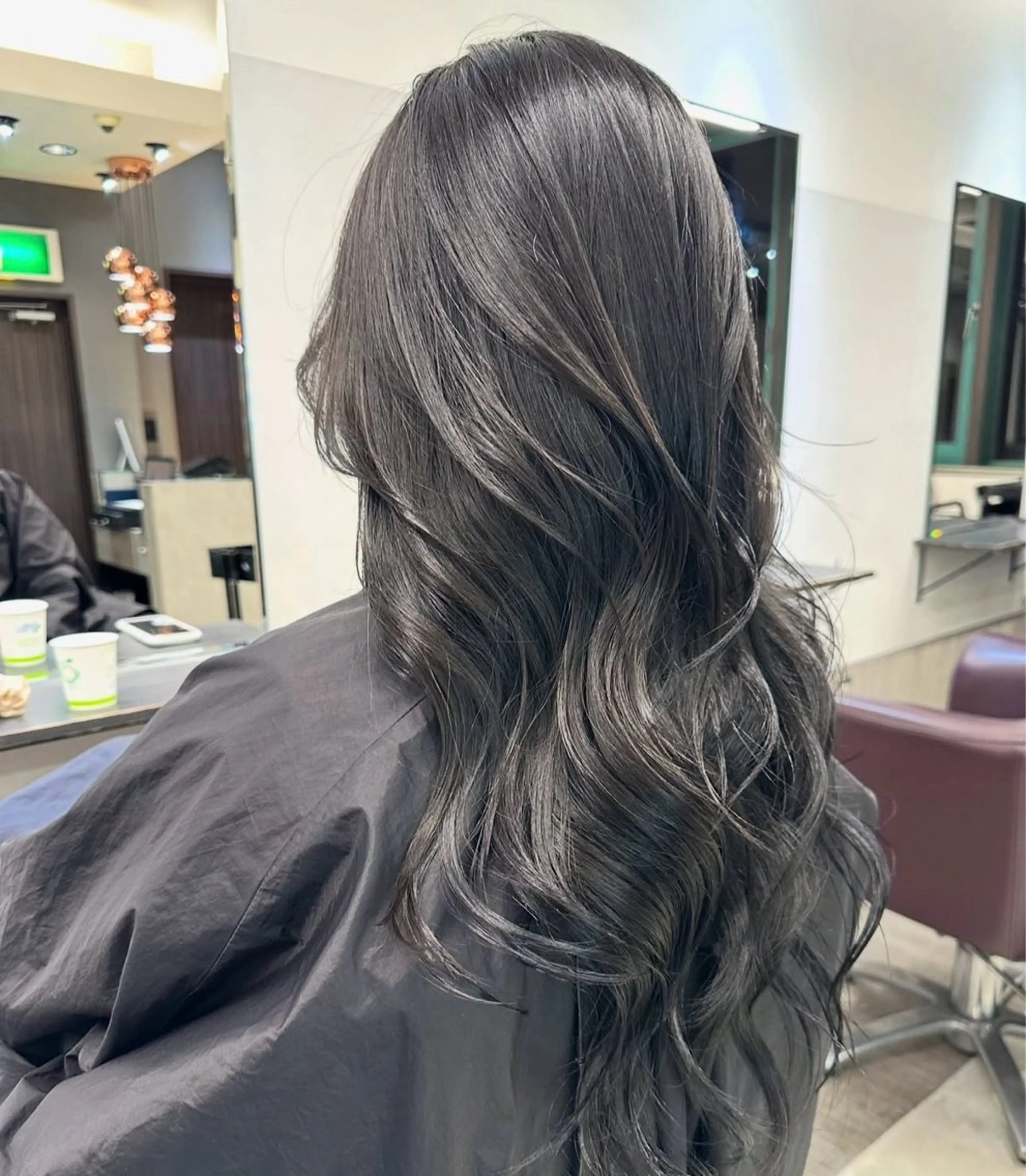 ロング カラー ヘアカラー トリートメント 天神/ハイトーン/艶 カラー/Miharuのヘアスタイル