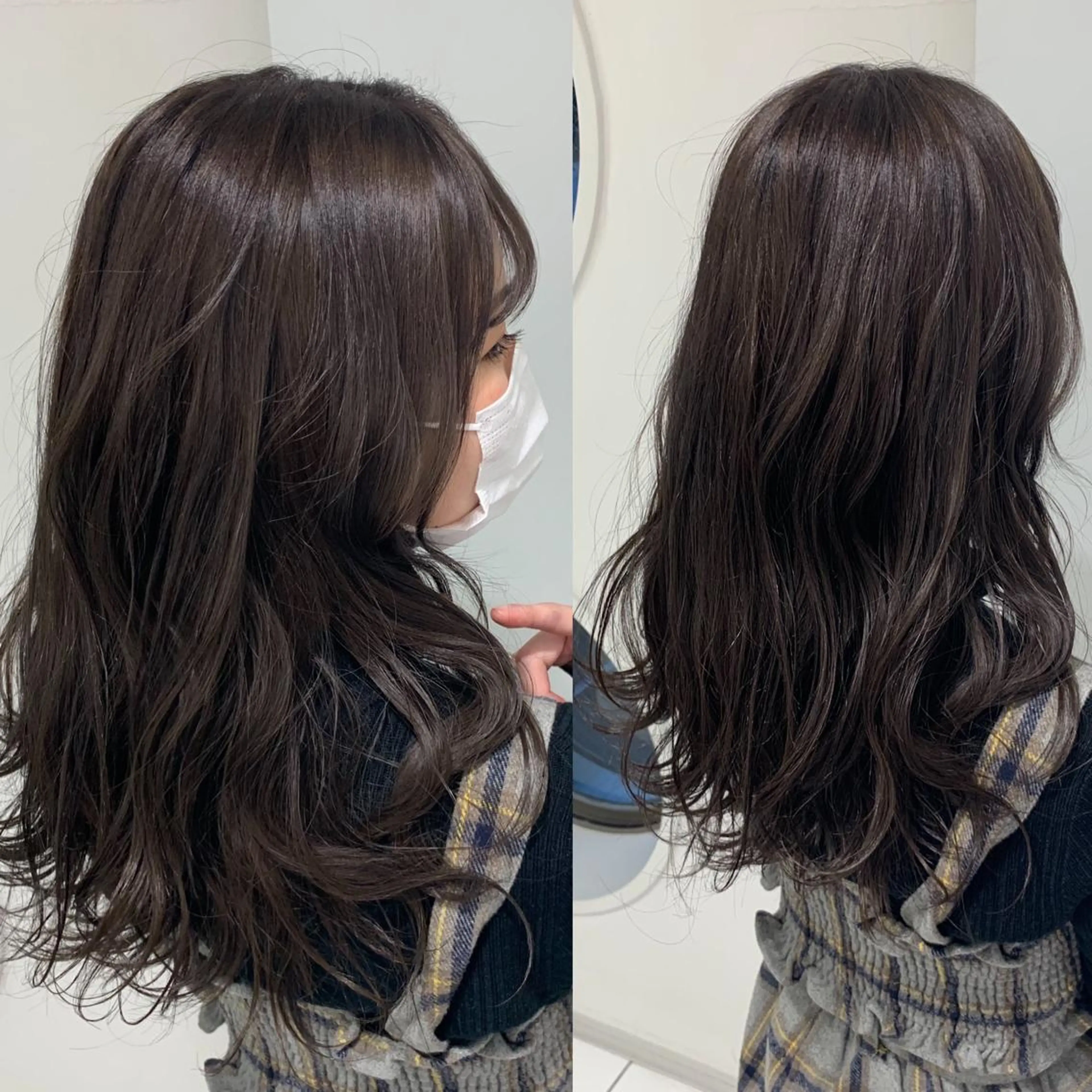 ミディアム カラー カット ヘアカラー トリートメント ✨髪質改善✨錦糸町 ⭐️Taisei⭐️のヘアスタイル