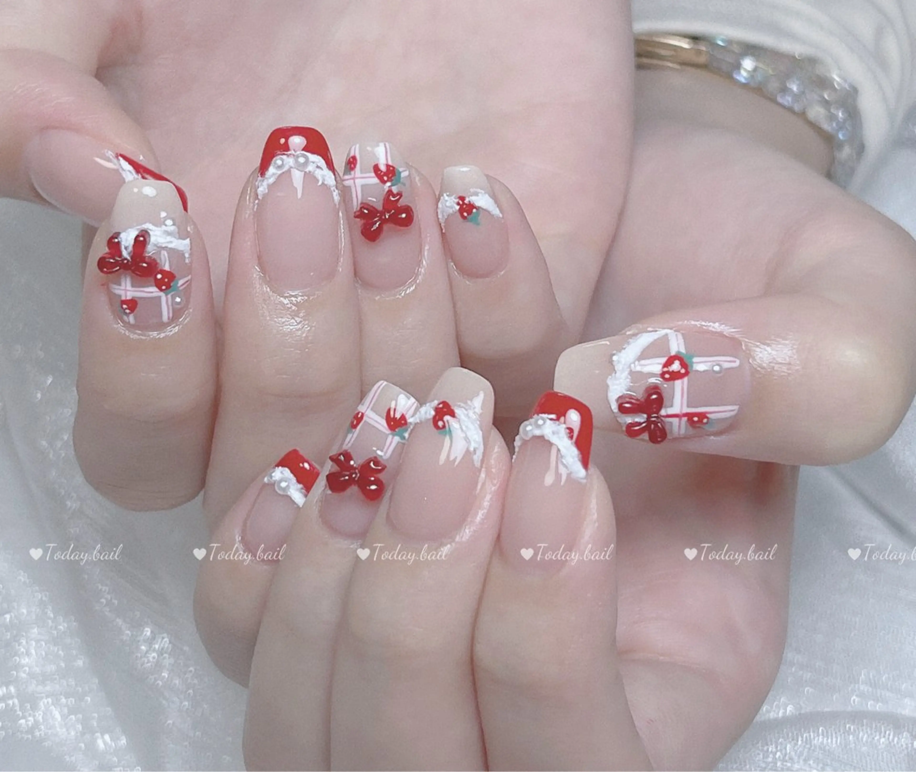 ネイル ハンドネイル 🎀Today nail💅のネイルデザイン