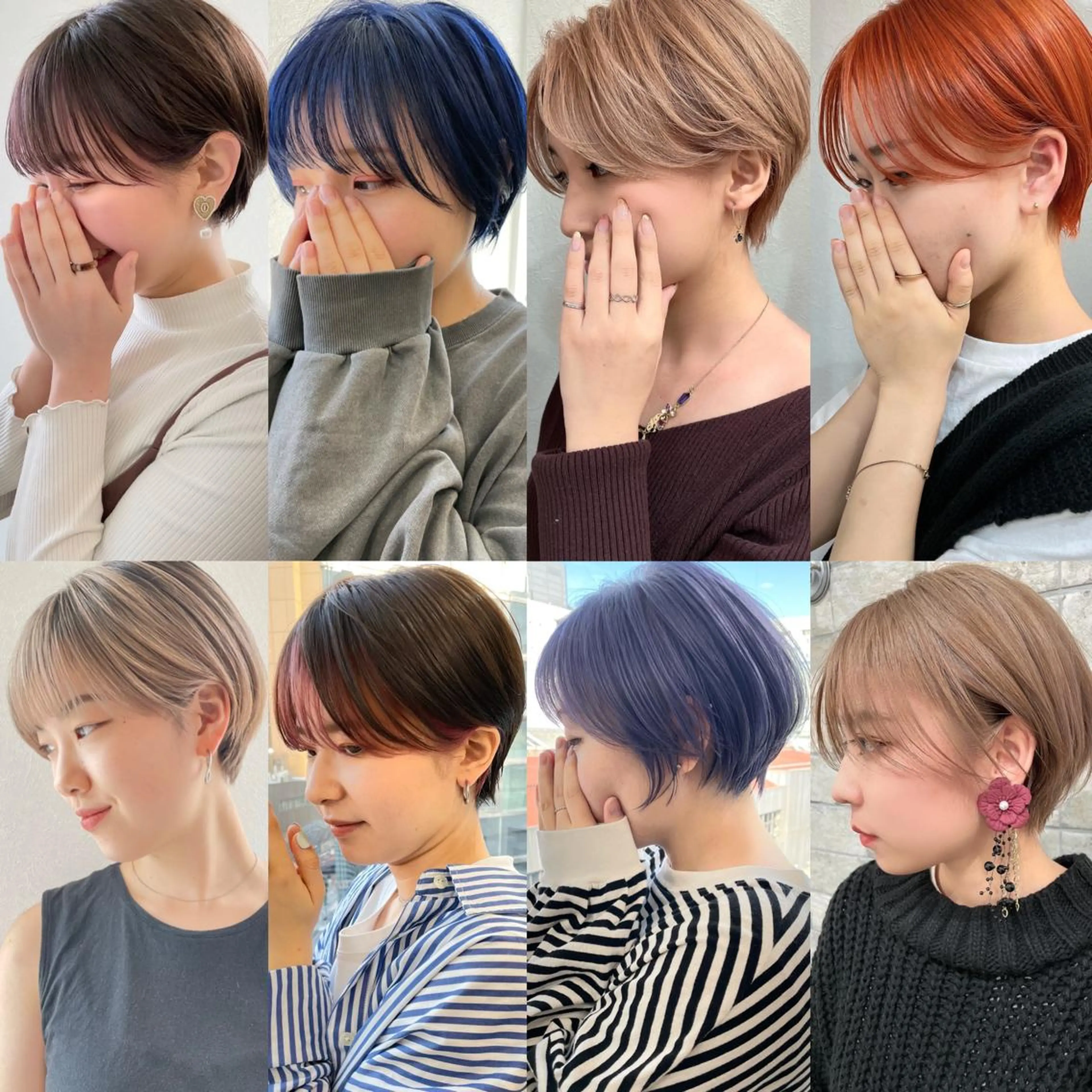 ショート ハンサムショート ハイライト 髪質改善 レイヤーカット マニッシュショート 🎗️comoda 神戸三宮 髪質改善のヘアスタイル