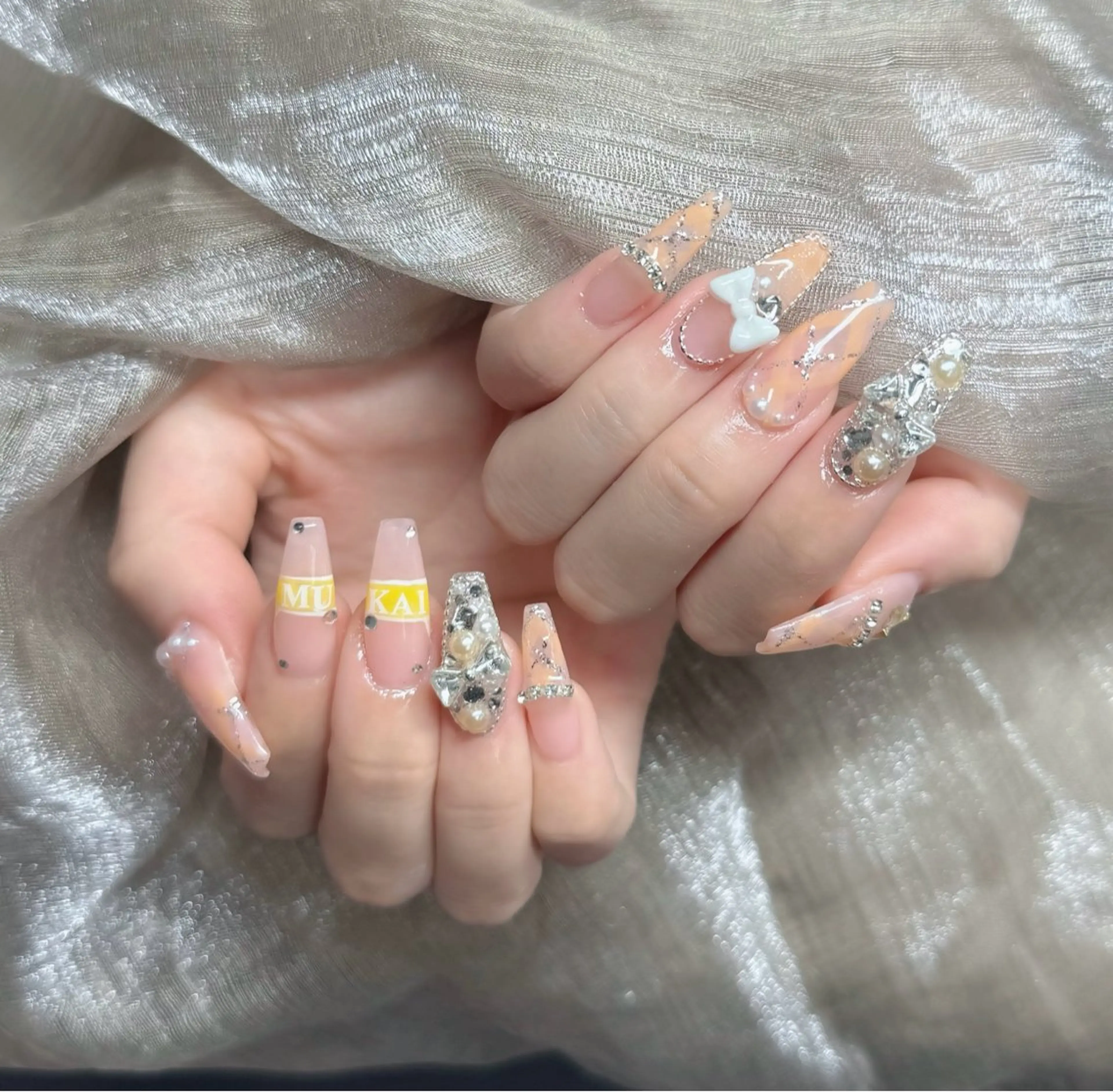 ネイル ジェルネイル 韓国ネイル マグネットネイル ネイルチップ 冬ネイル Lenie Nail Salonのネイルデザイン