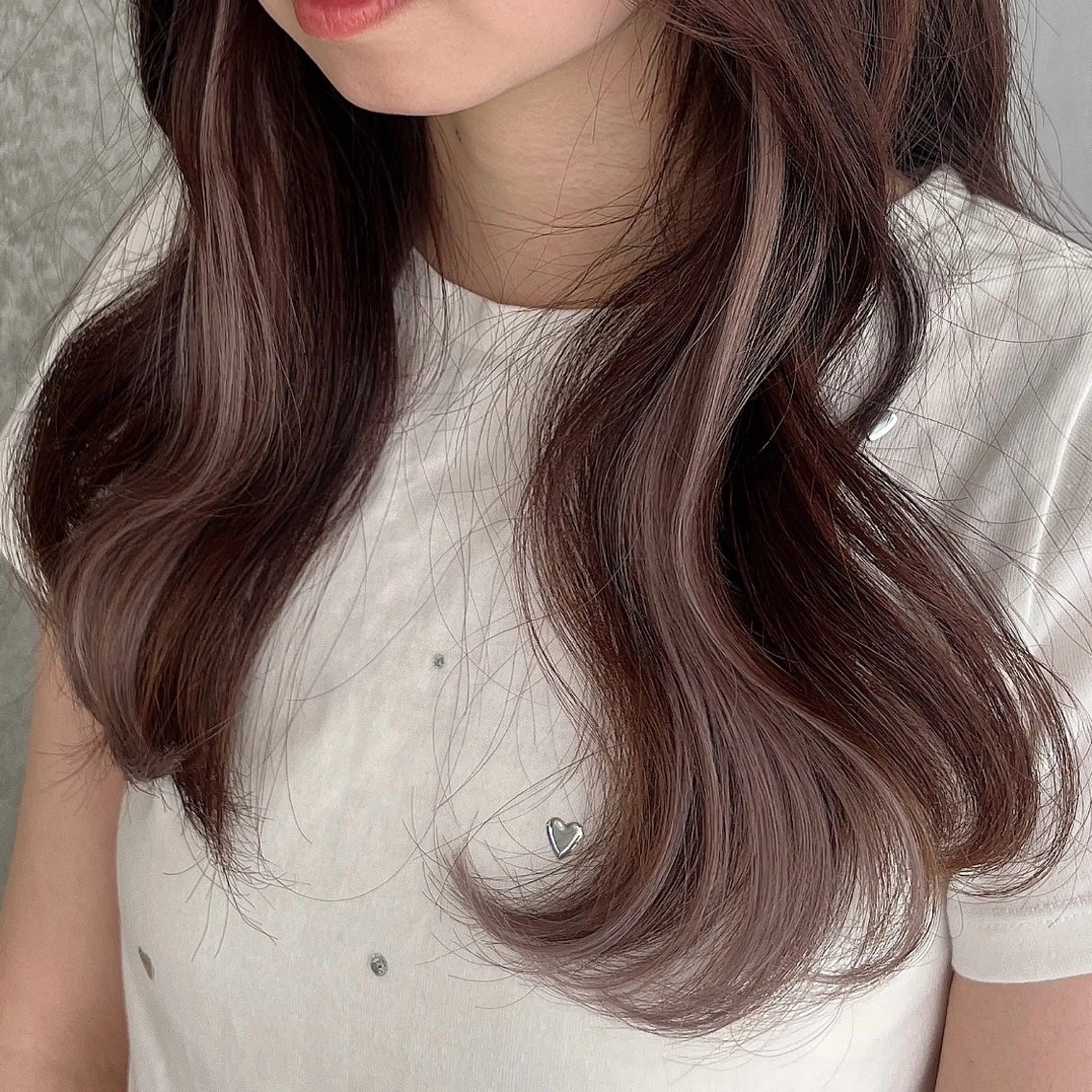 ロング カラー シルバー エクステ りおな/髪質改善/ カラー /平尾のヘアスタイル