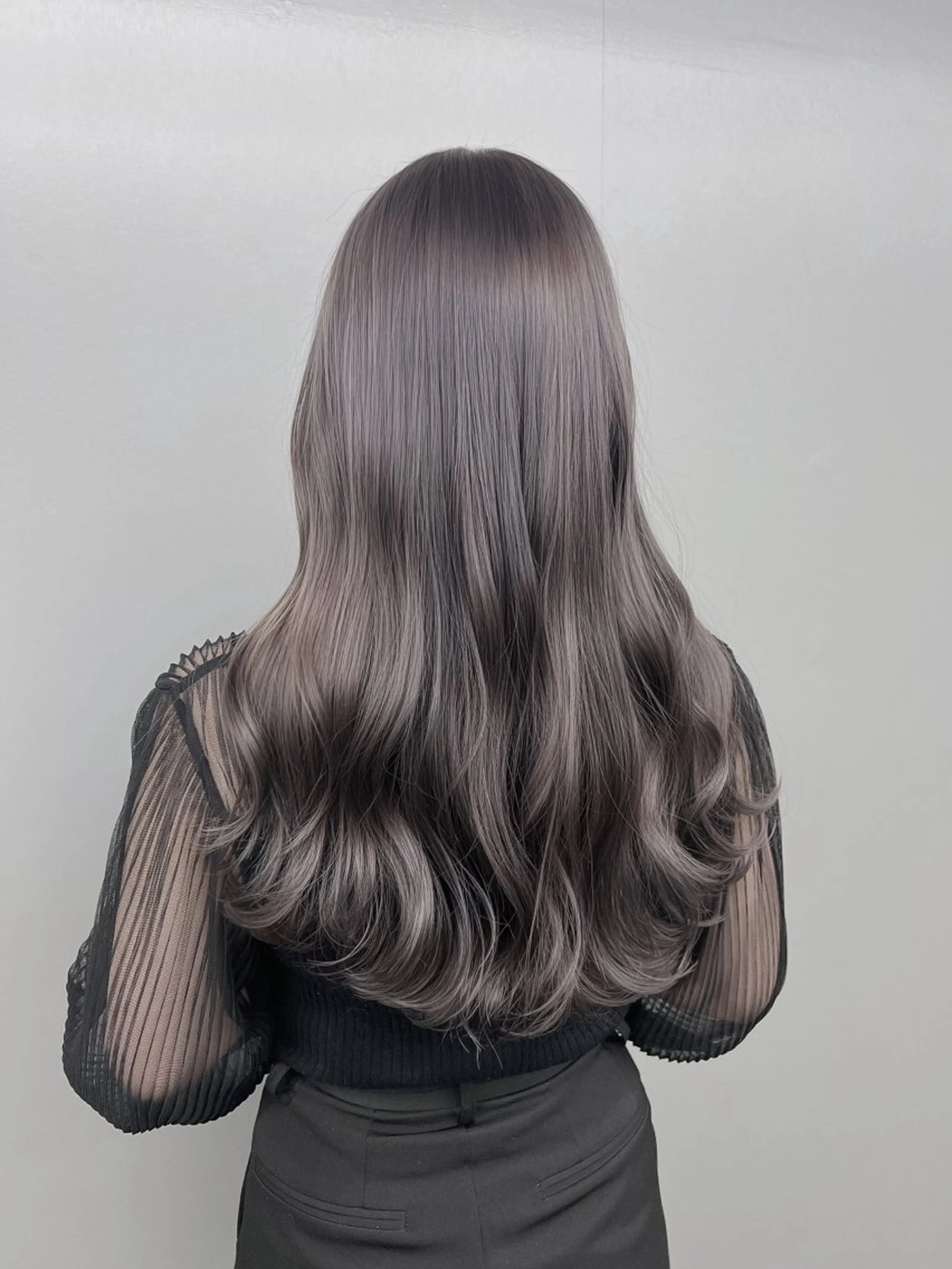 カラー ヘアカラー トリートメント ヘッドスパ ヘアセット 透明感/グレージュ/ ベージュ/るな🪽のヘアスタイル