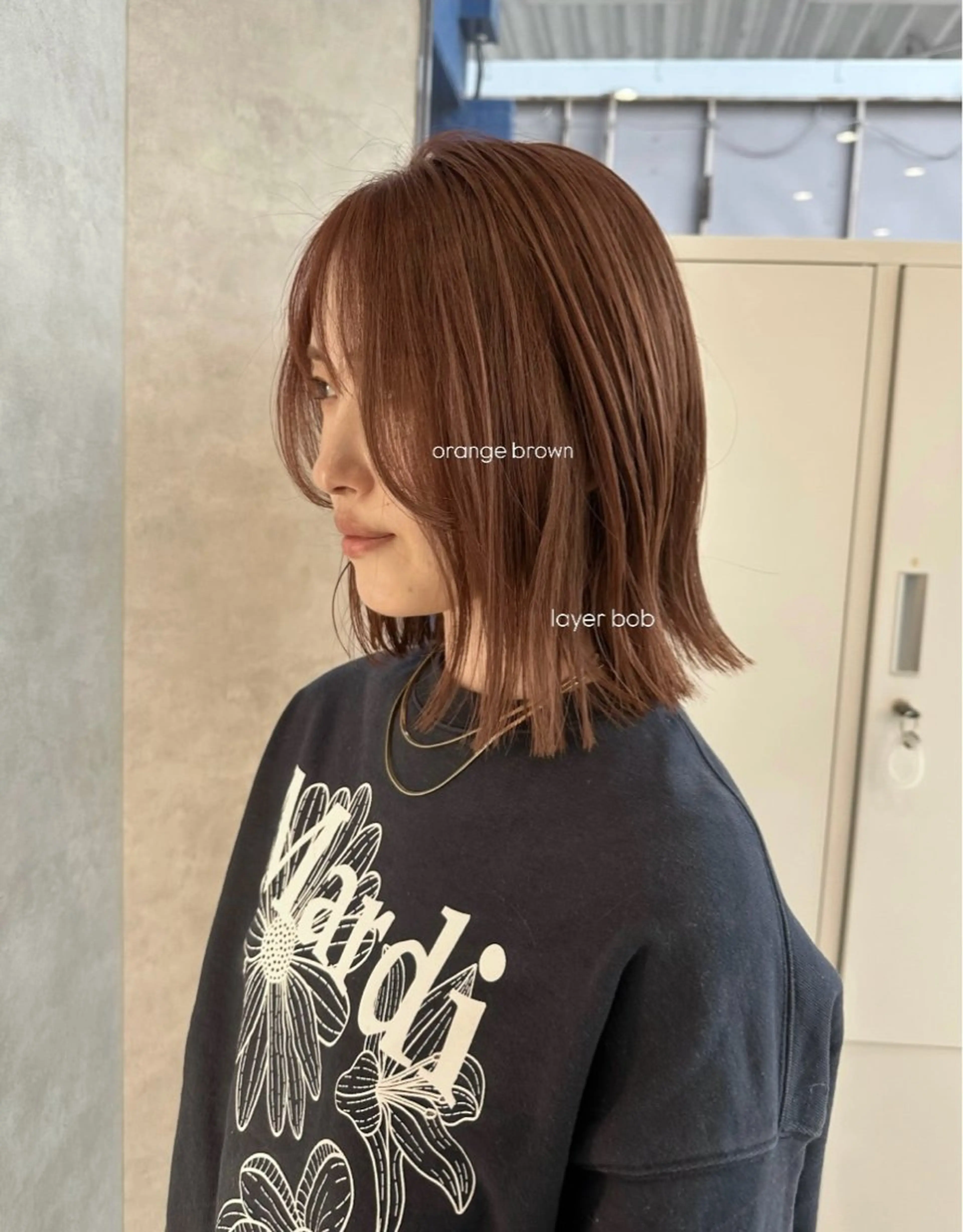 ミディアム カラー 似合わせカット 骨格補正カット/ 宮城麗可のヘアスタイル