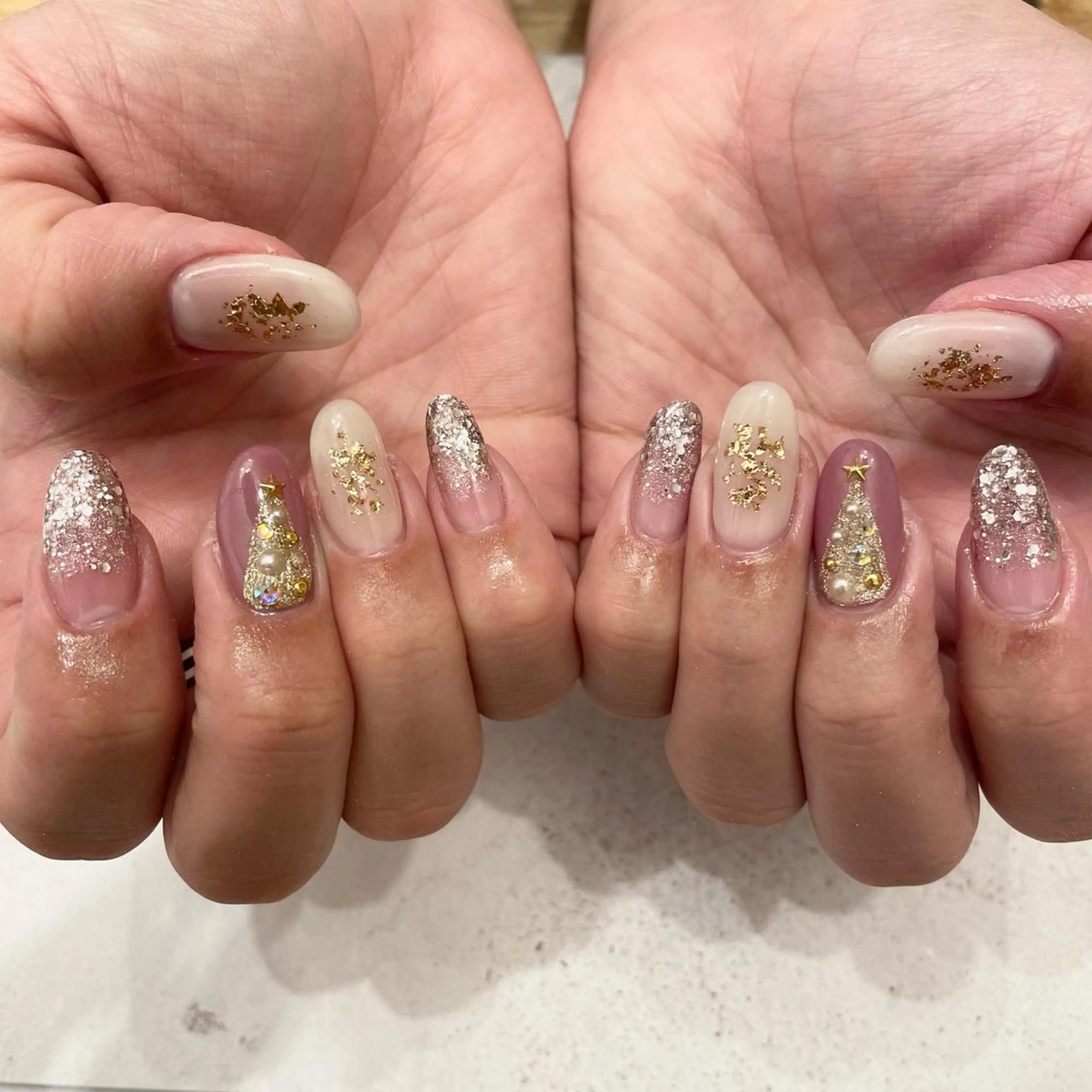 ネイル ハンドネイル Sea  nail by emaのネイルデザイン