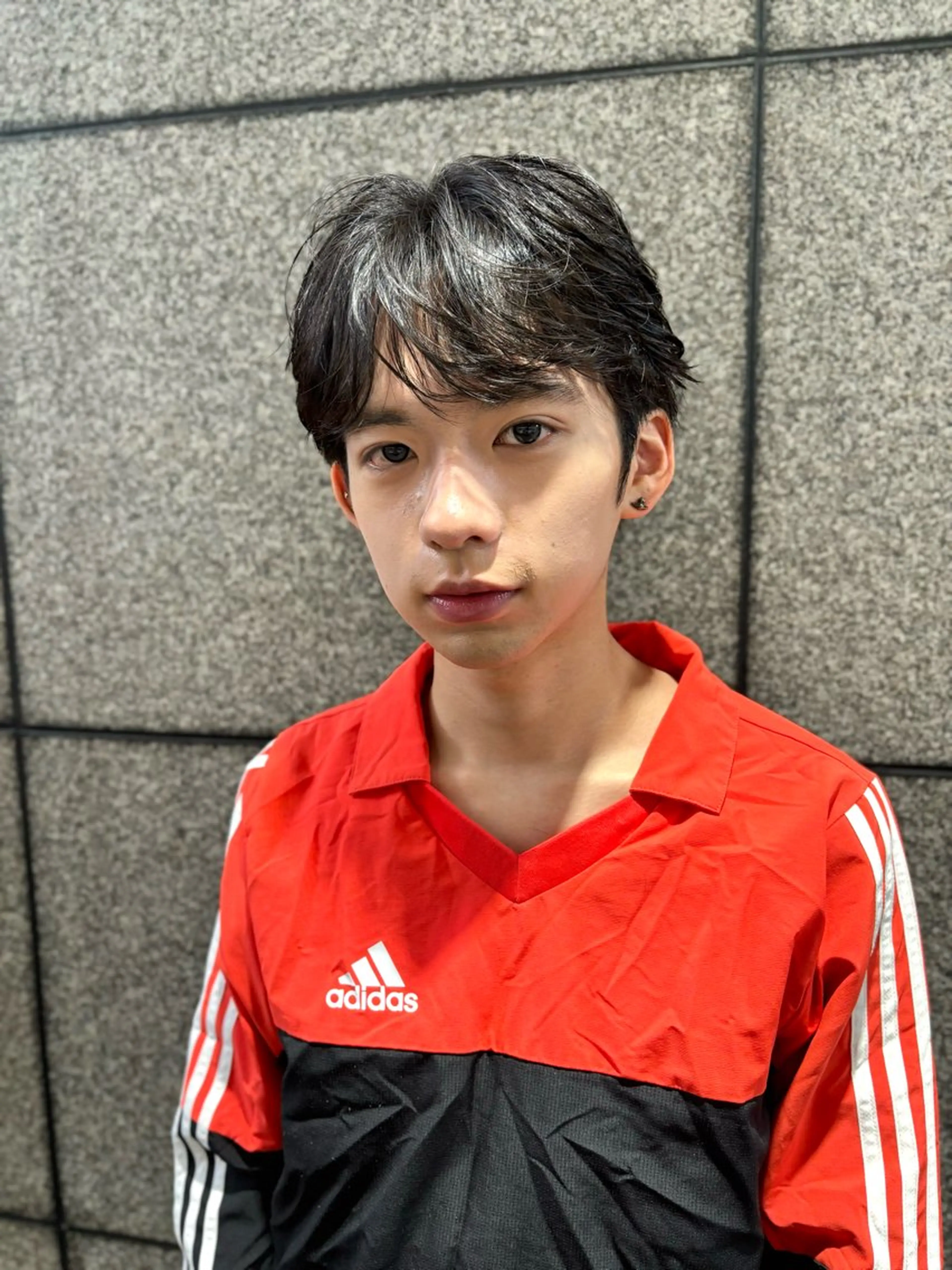 ミディアム メンズ カット 🥇メンズパーマ /縮毛矯正/木村神心のヘアスタイル