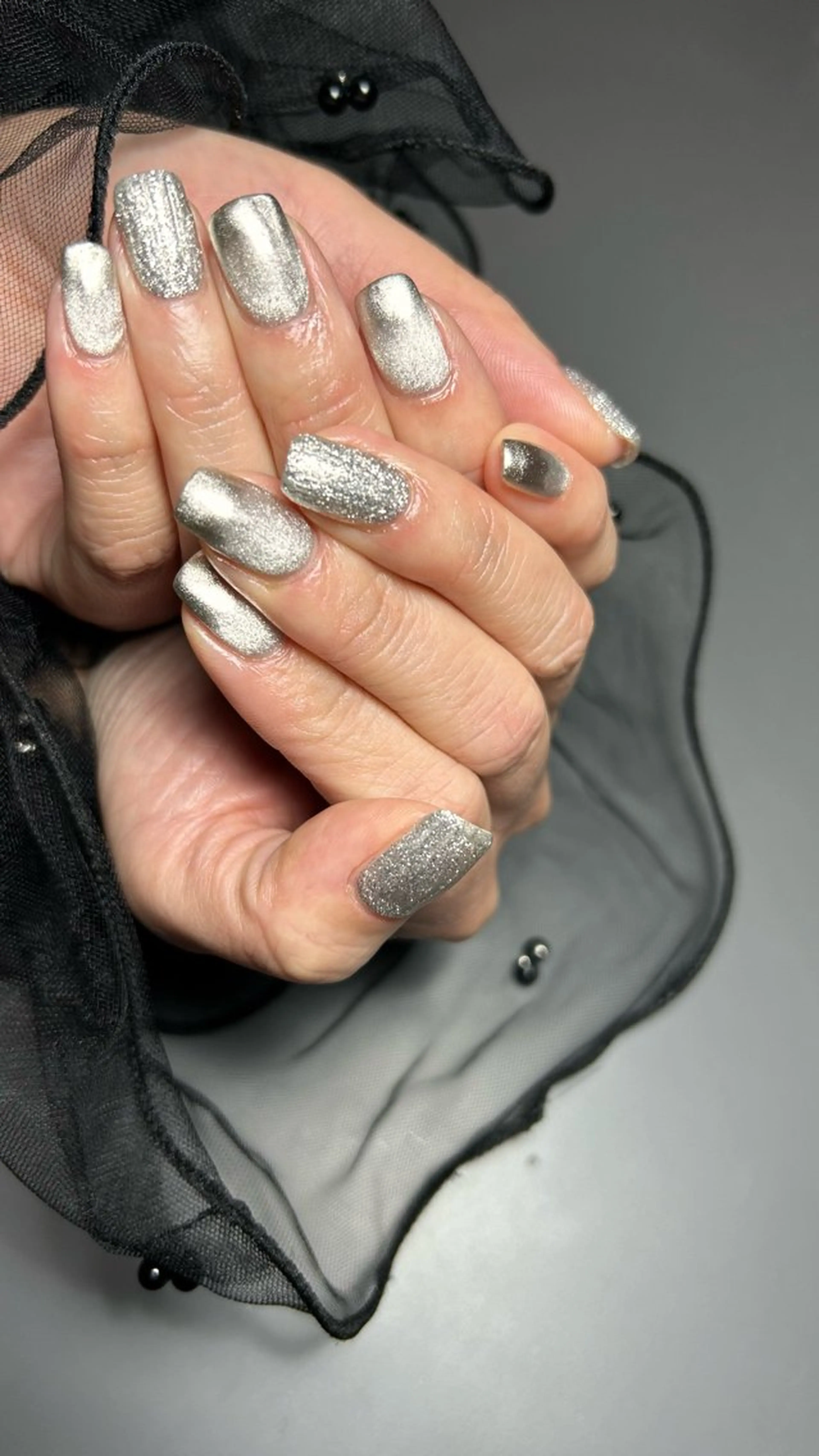 ネイル シルバー BIGGY maiのネイルデザイン