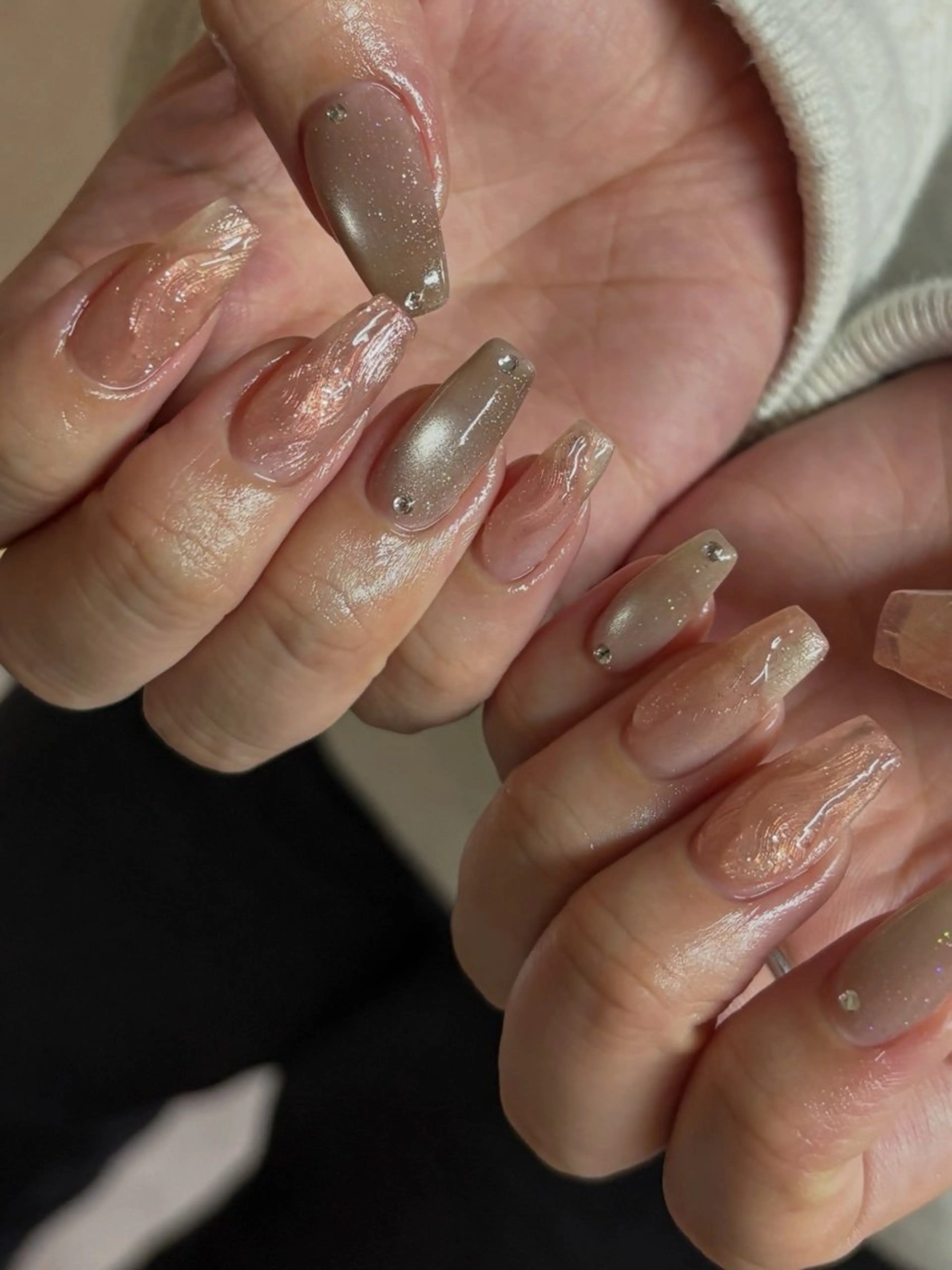 ネイル ハンドネイル 𝑡𝑖𝑎𝑚𓂃 きむらゆきののネイルデザイン