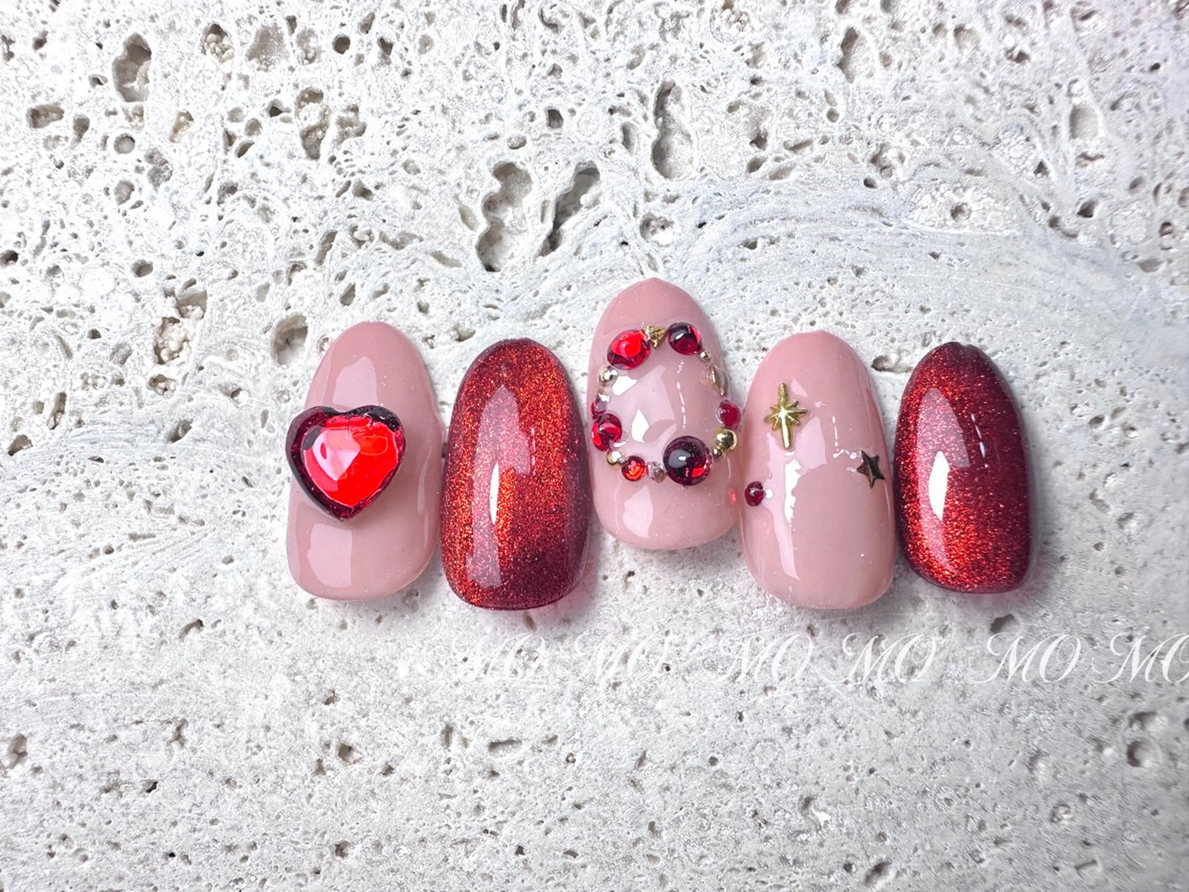 ネイル 冬ネイル クリスマス ハンドネイル MOMO nailのネイルデザイン