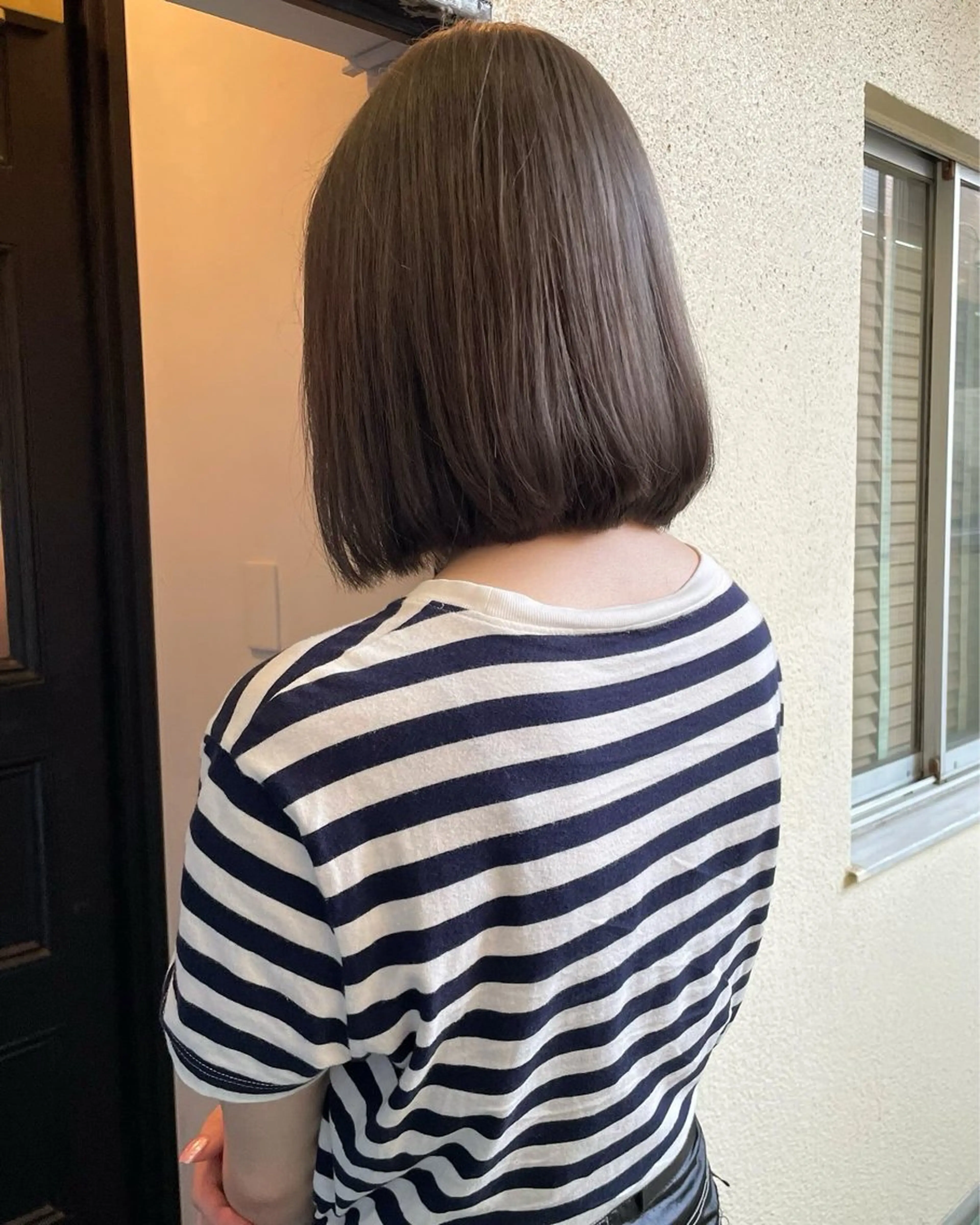 ショート カラー ブリーチ グレージュ ボブ カット ヘアカラー トリートメント ボブ/ミディアム RIONAのヘアスタイル