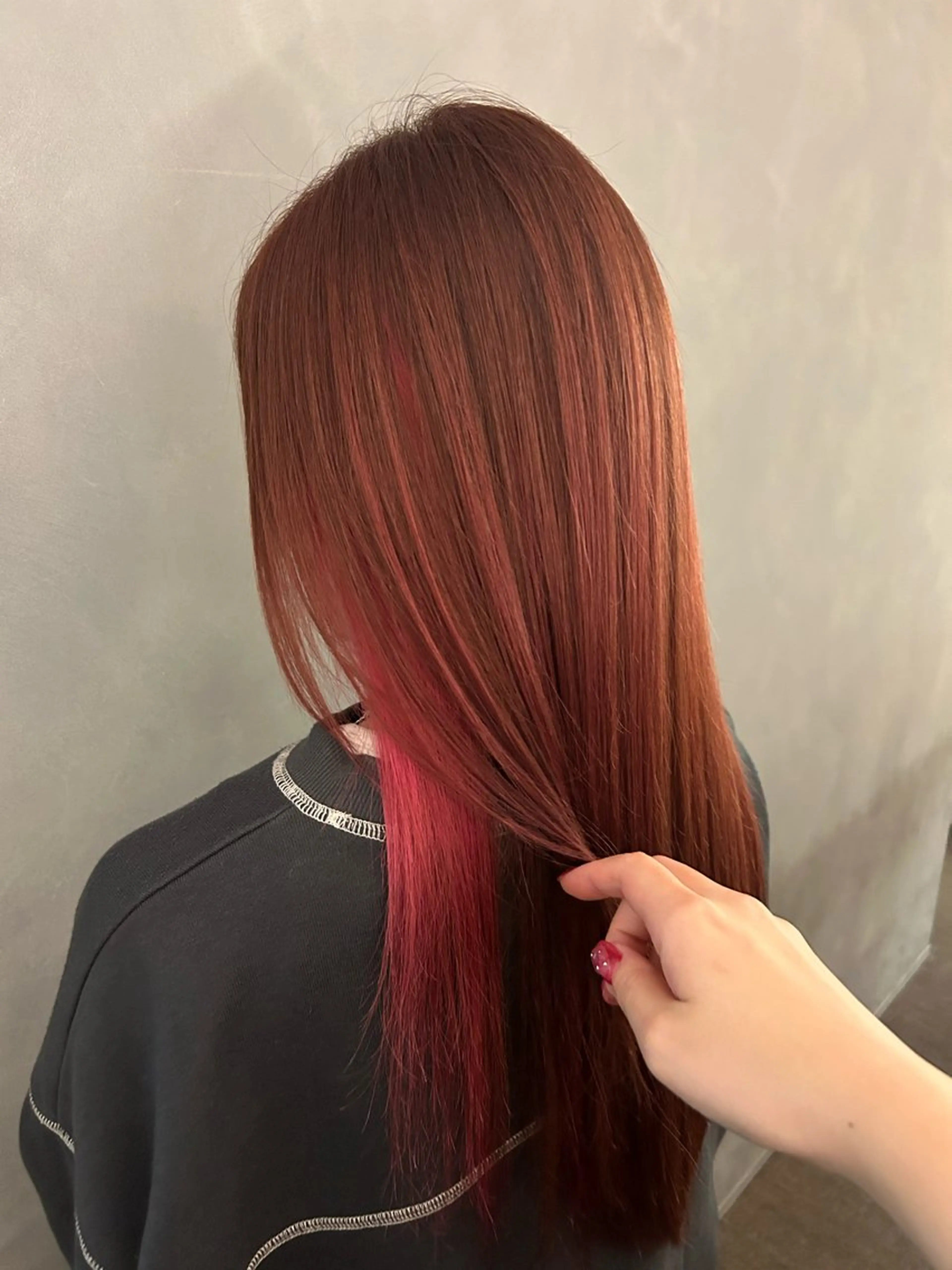 ロング カラー ブリーチ ダブルカラー ブリーチなしカラー 🎀渡部 凜花/髪質 改善/艶髪🎀のヘアスタイル