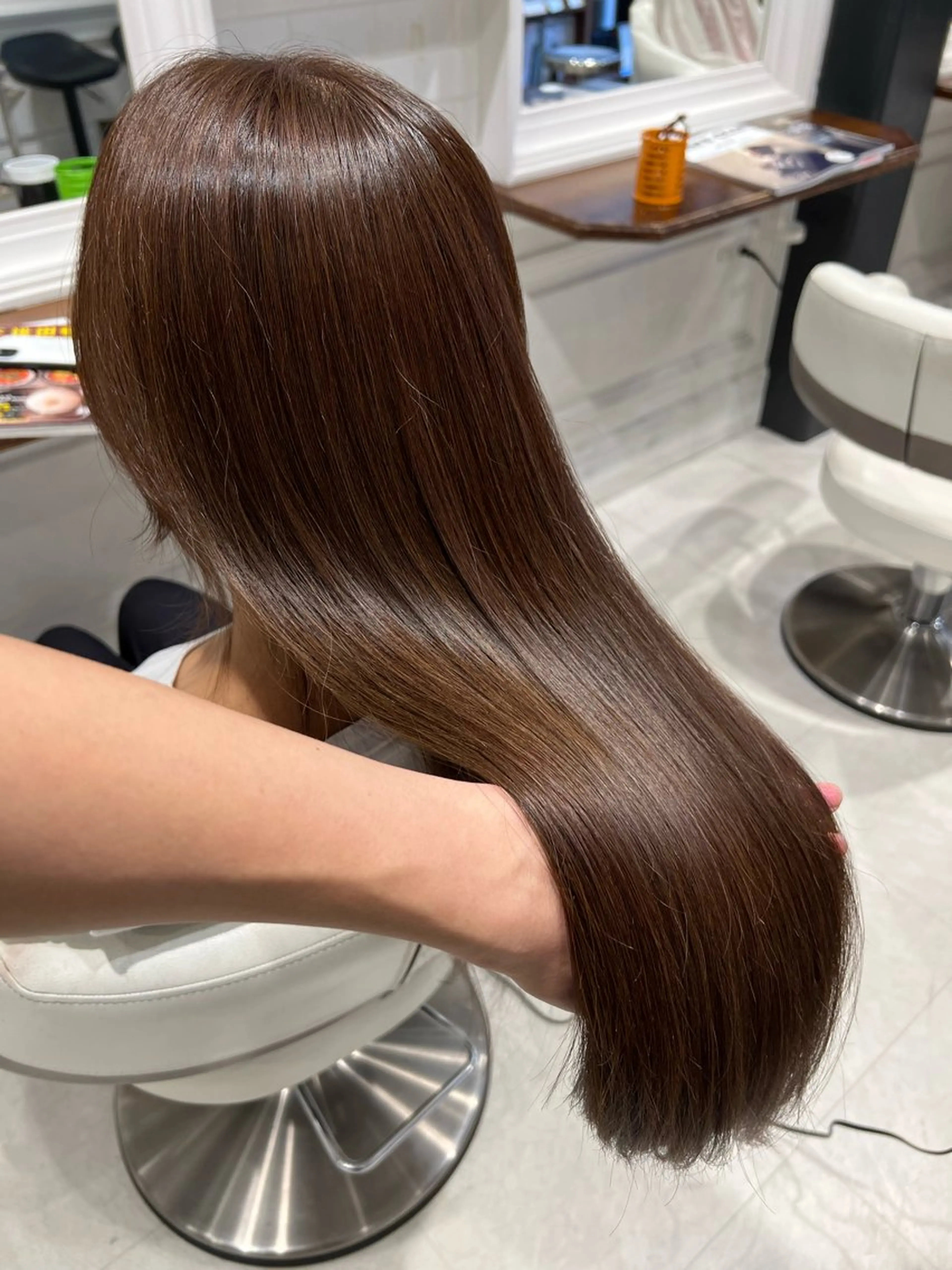 ロング カラー カット ヘアカラー 縮毛矯正 TORChe Hair Works所属・ハラユウタ 千歳船橋駅のヘアスタイル