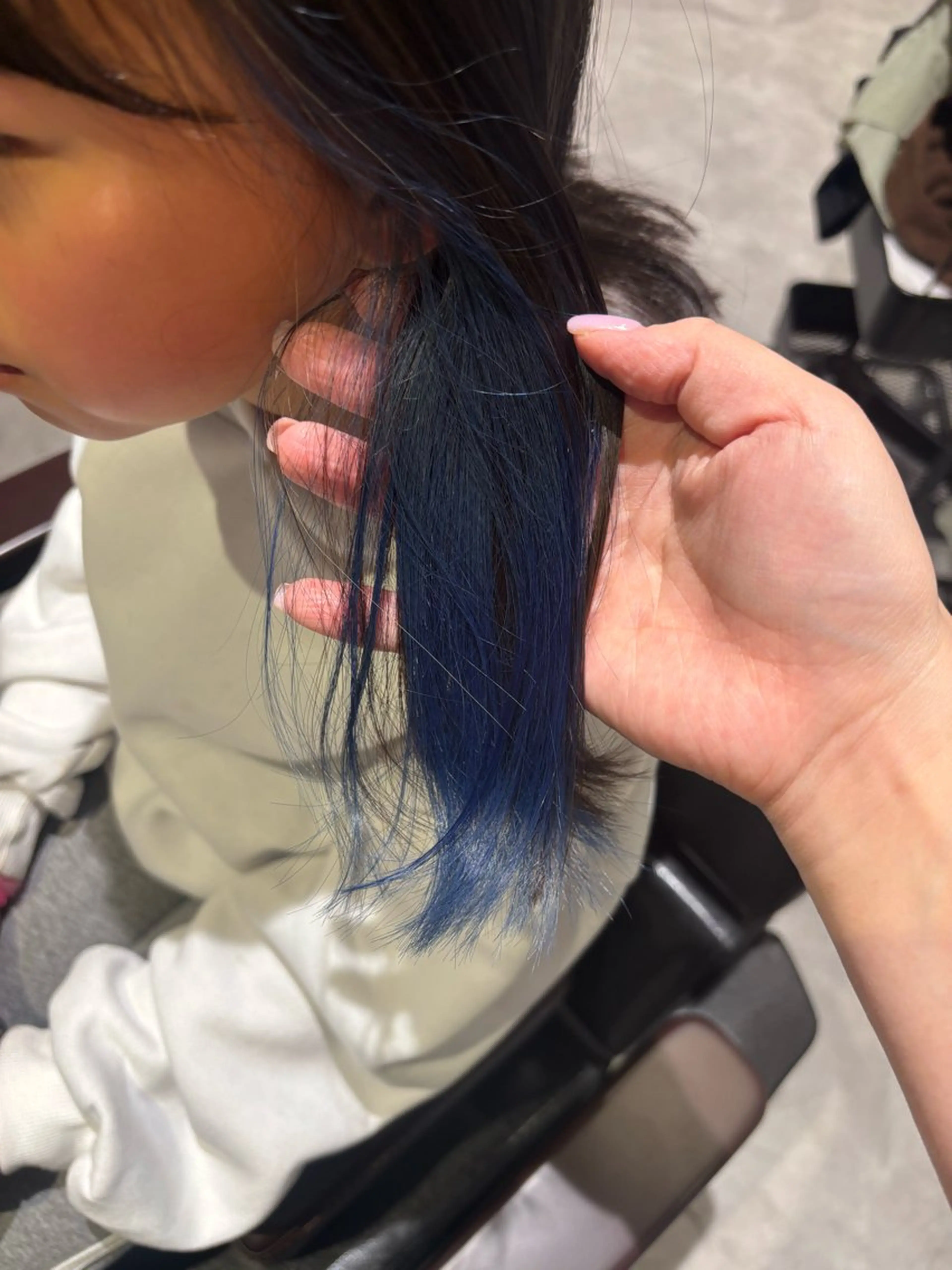 ミディアム ヘアカラー YURINO /ボブ ベージュ/ハイトーンのヘアスタイル