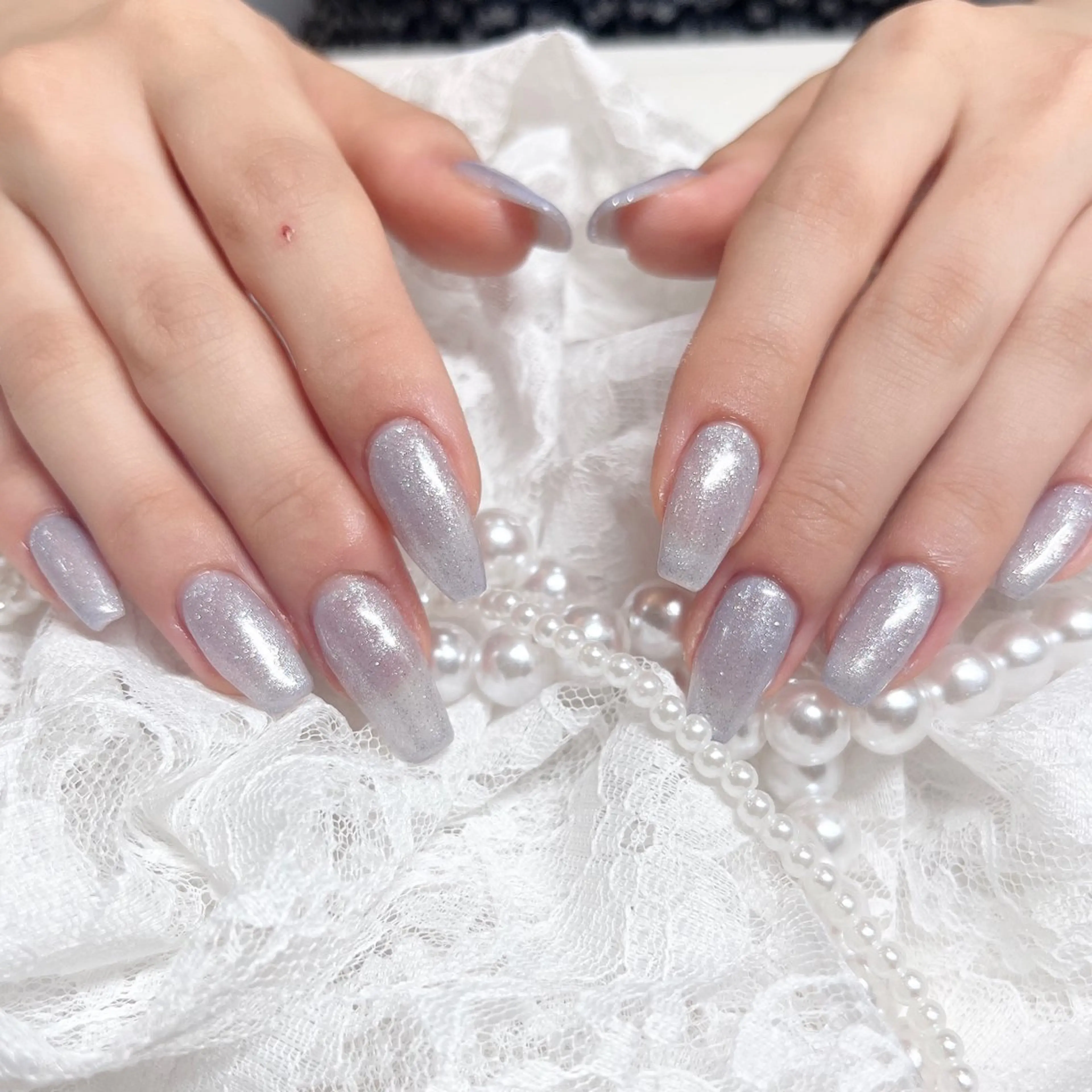 【シンプル美しく◎】ジェル　ワンカラーorラメグラ🤍コースの写真