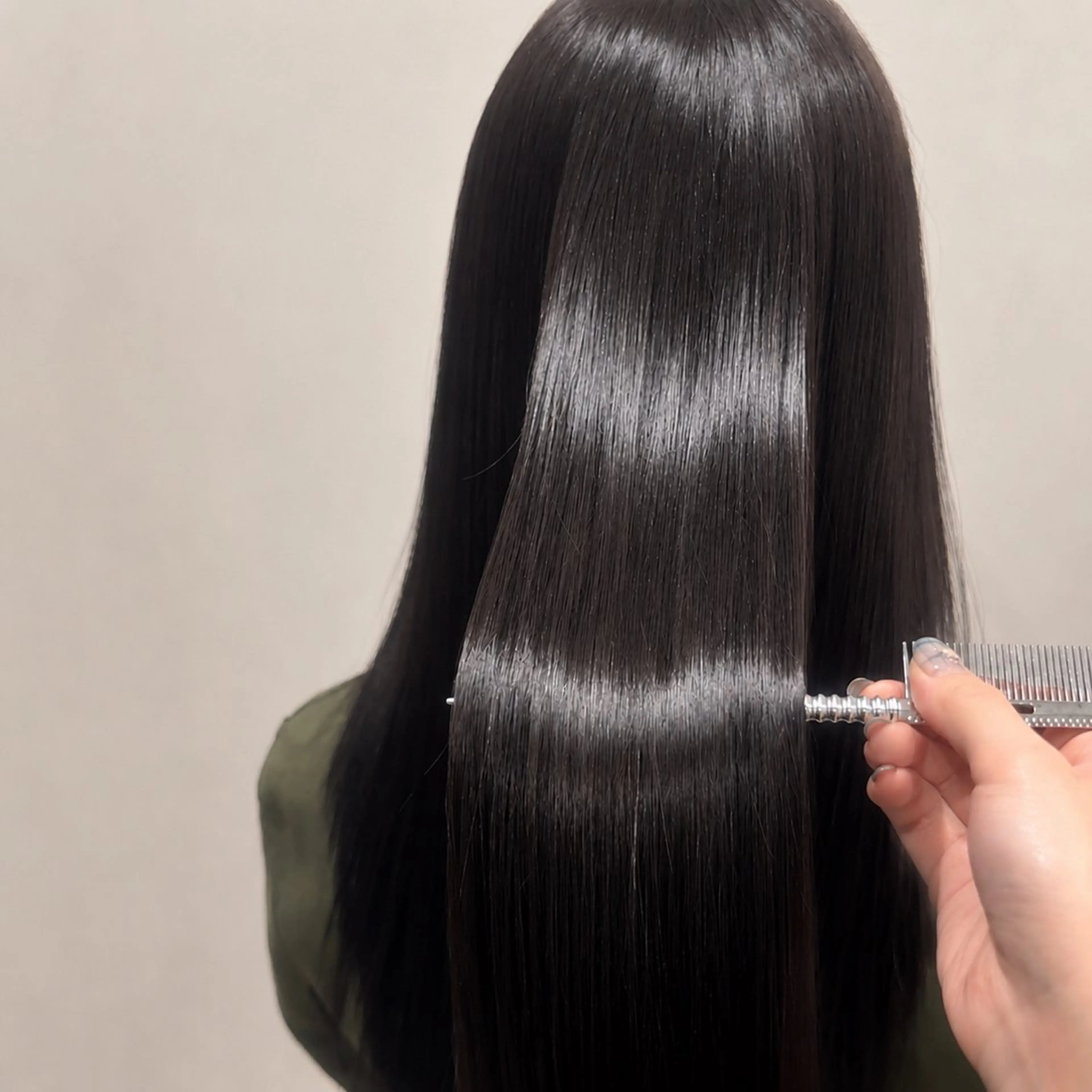 ロング 縮毛矯正 トリートメント 美髪矯正💙ྀི/ 水光髪🫧/ミナルのヘアスタイル