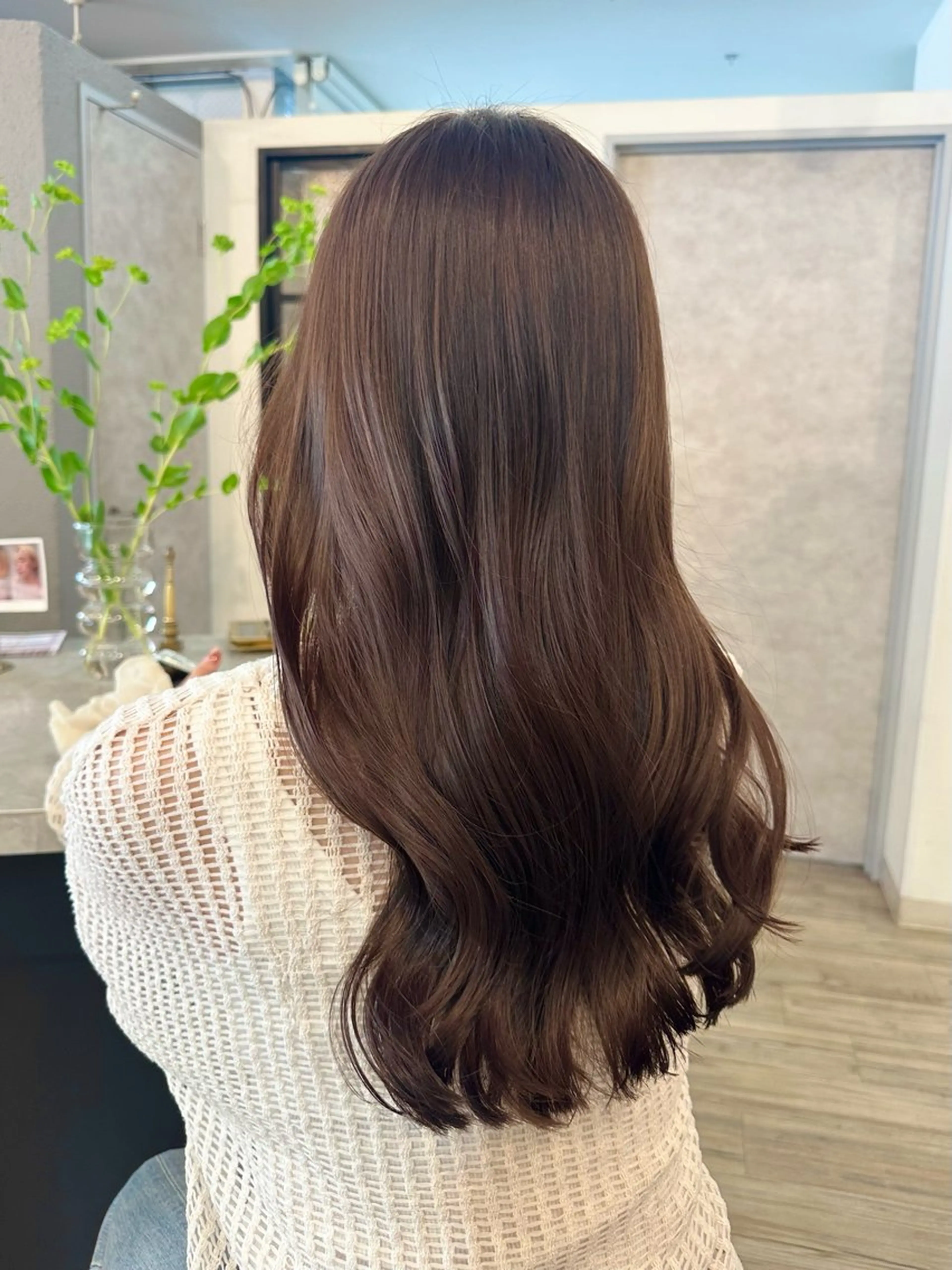 セミロング ラベンダーブラウン カット ヘアカラー sato ayaka ｜透明感カラー🫧のヘアスタイル