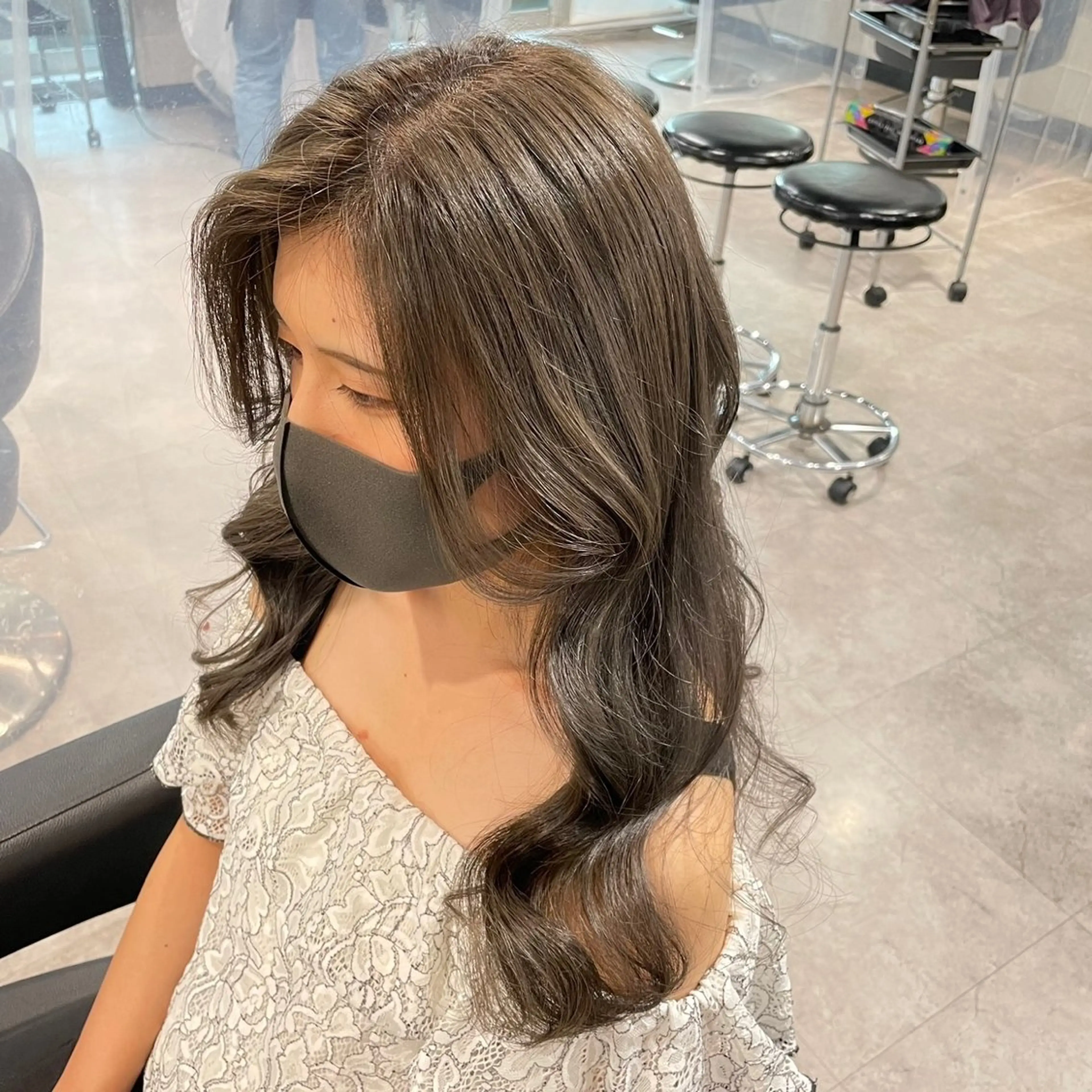 ロング カット ヘアカラー トリートメント ヘッドスパ レイヤーStyle 🩵菜々実のヘアスタイル