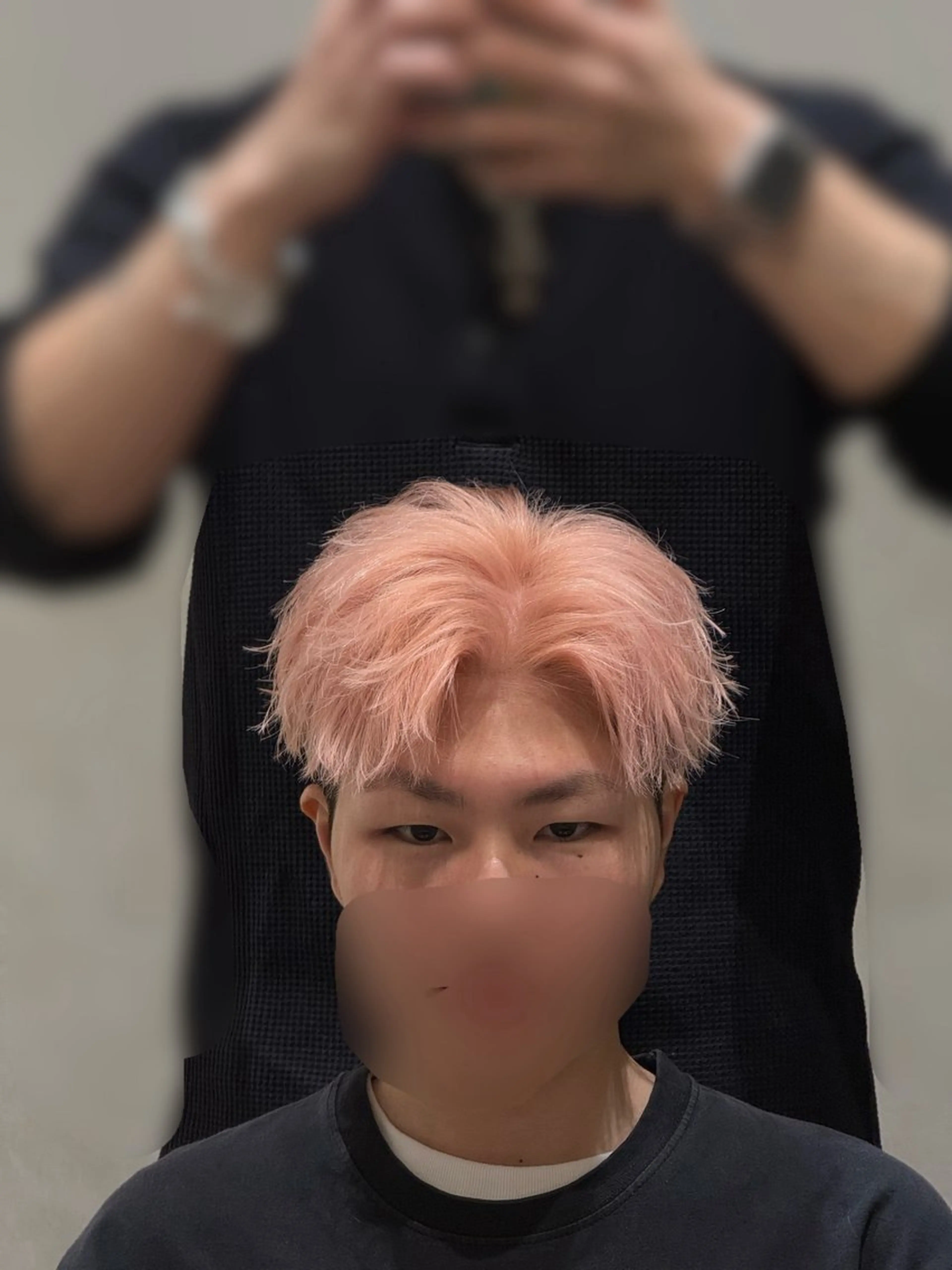 ショート カラー メンズ メンズブリーチ ブリーチ ケアブリーチ ピンクカラー 札幌メンズ専門美容師 🌪SHO🌪️のヘアスタイル