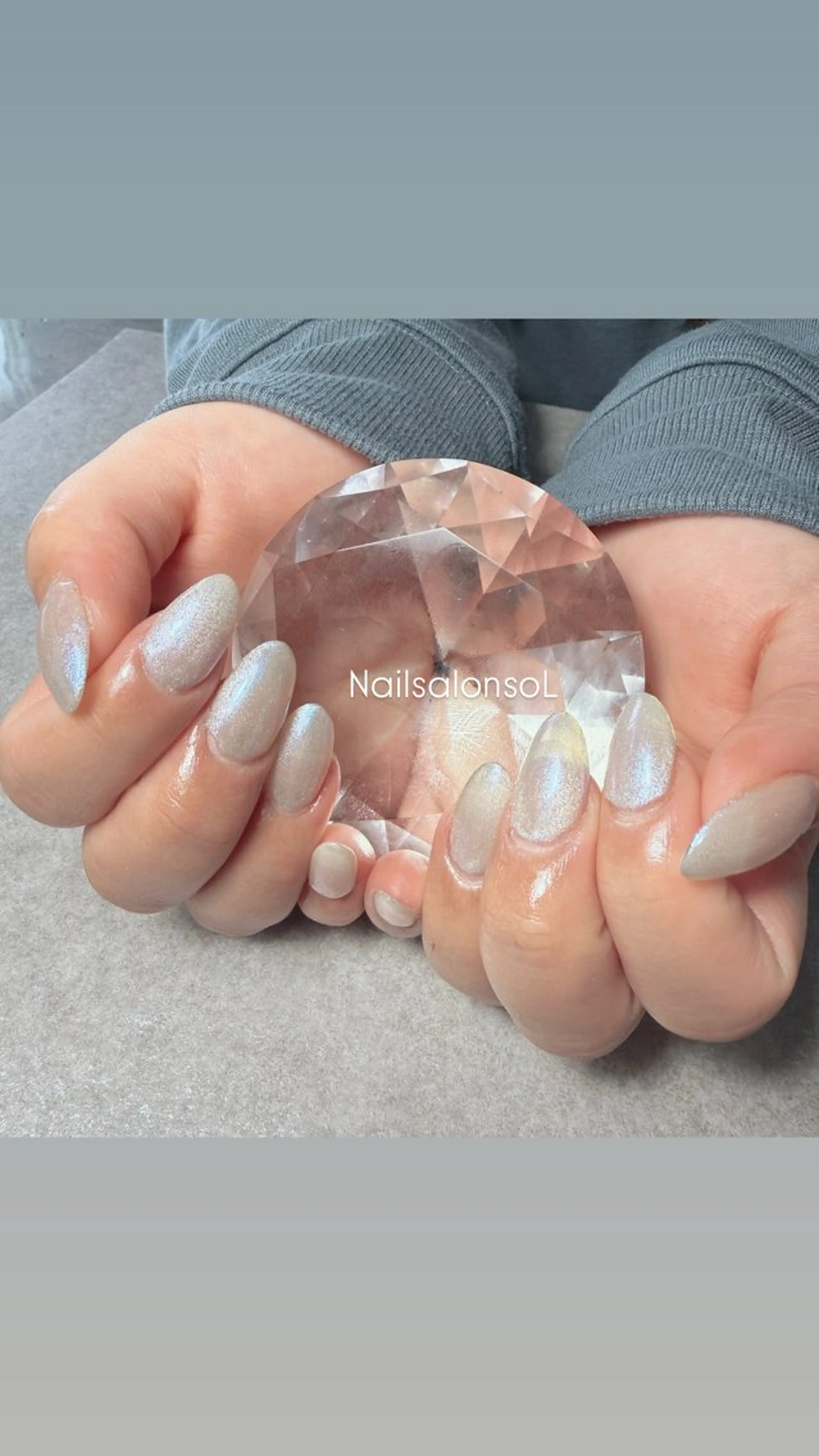 ネイル 長さ出し マグネットネイル マグネットワンカラー ワンカラーネイル ネイルチップ Nailsalon soLのネイルデザイン