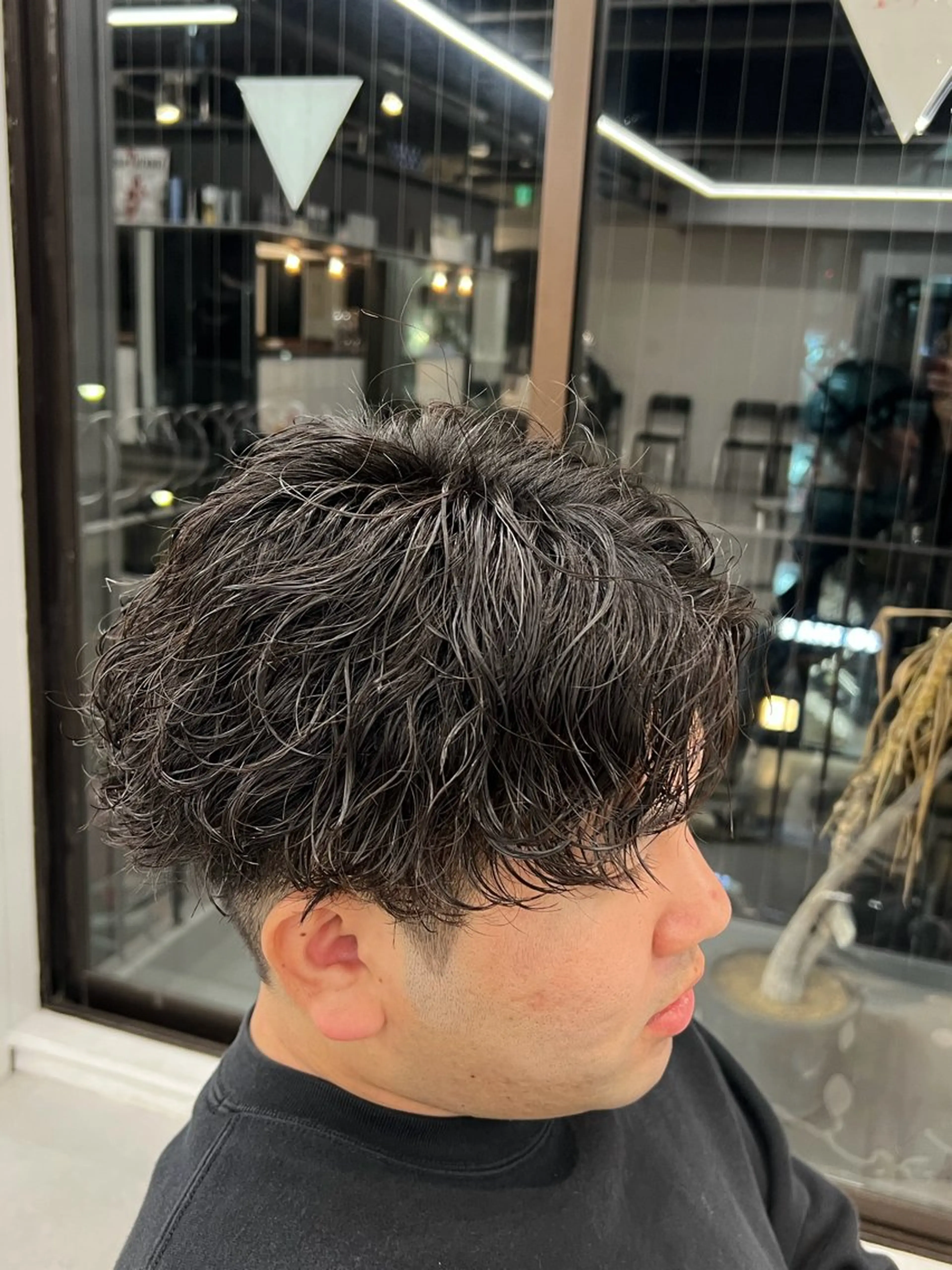 ショート パーマ カット パーマ 渋谷/メンズパーマ/ ミディアム /れにいのヘアスタイル