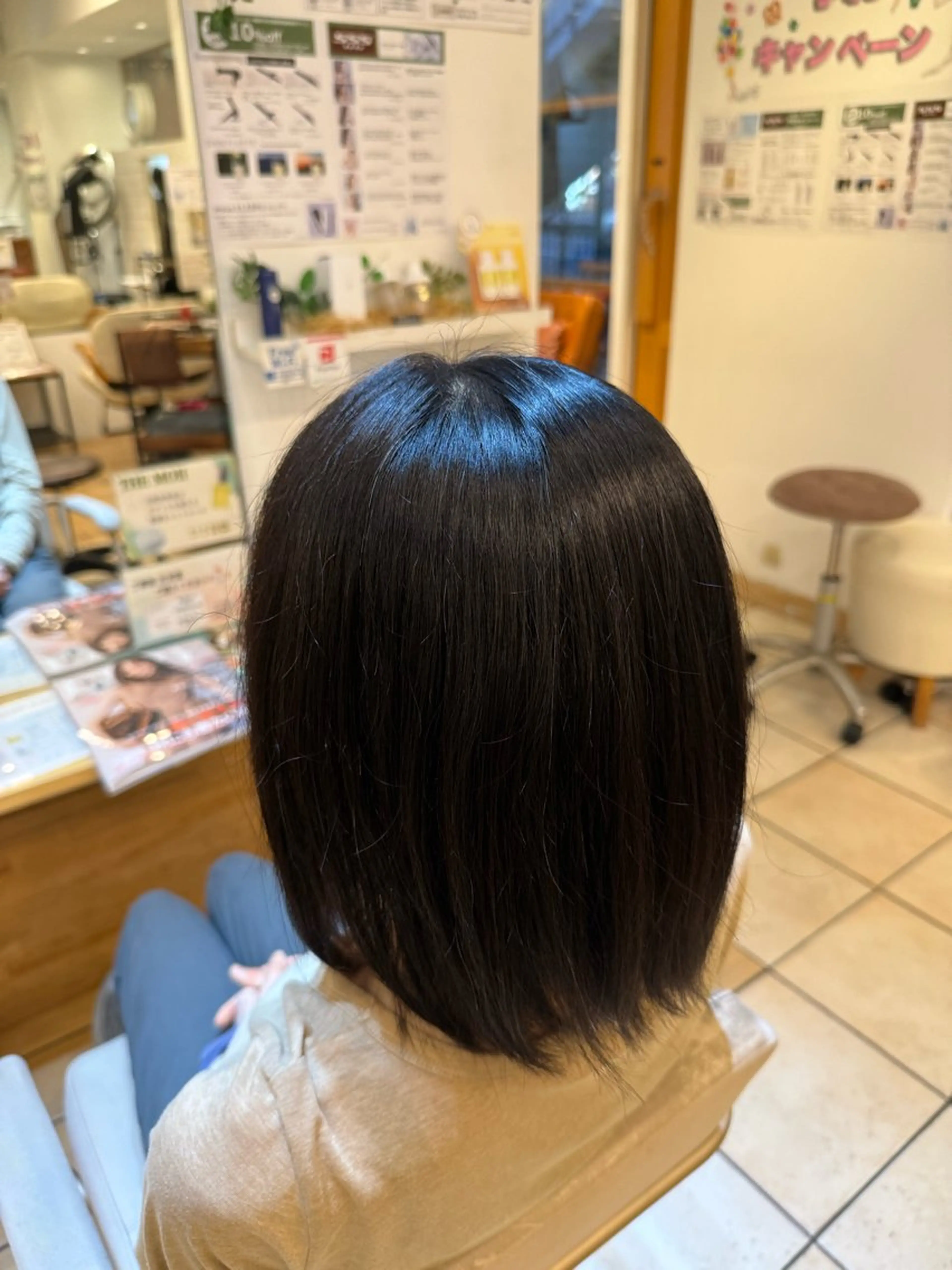 ミディアム 中野 亮のヘアスタイル