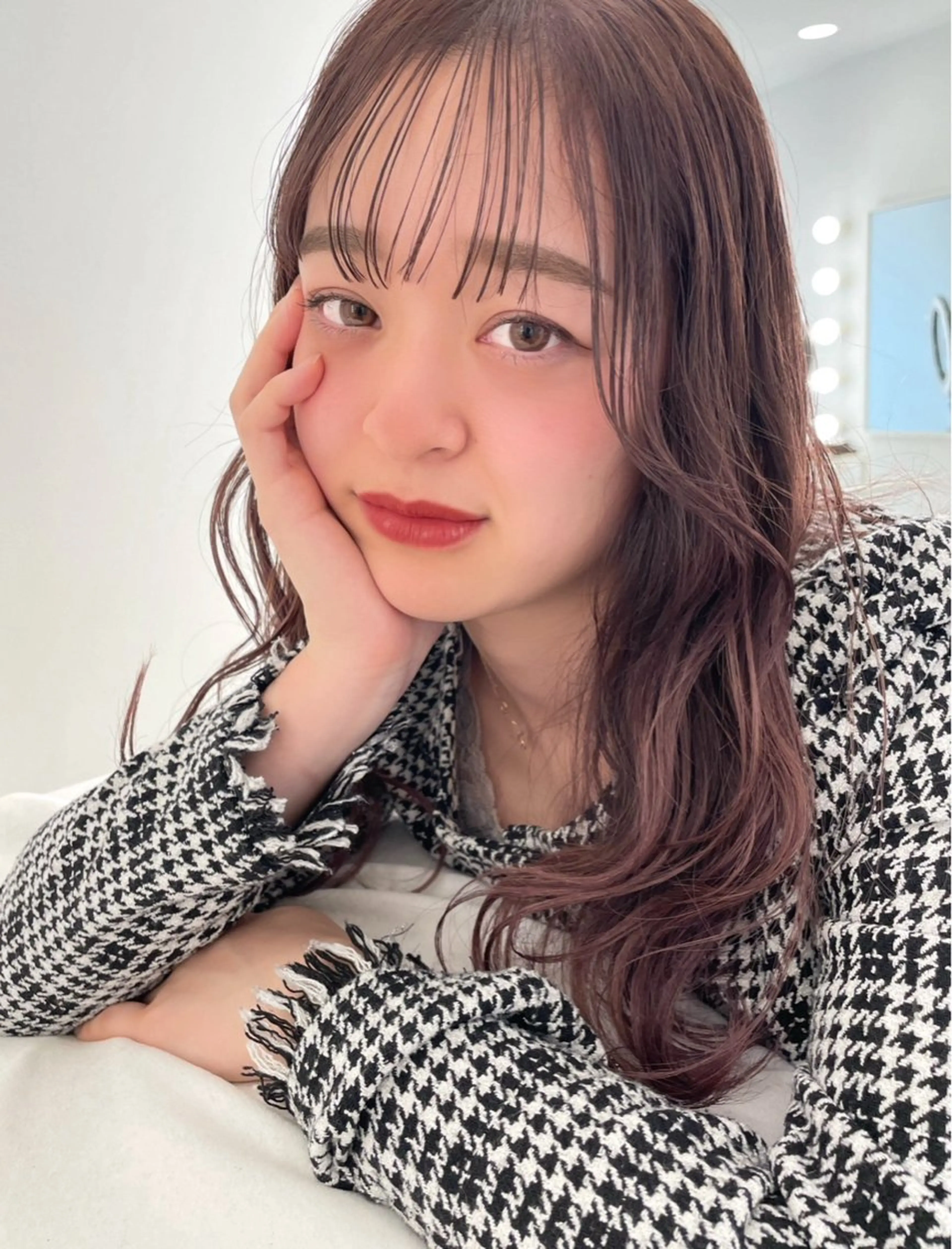 ロング 顔周りカット KEYMAN HARUKAのマツエク・マツパデザイン