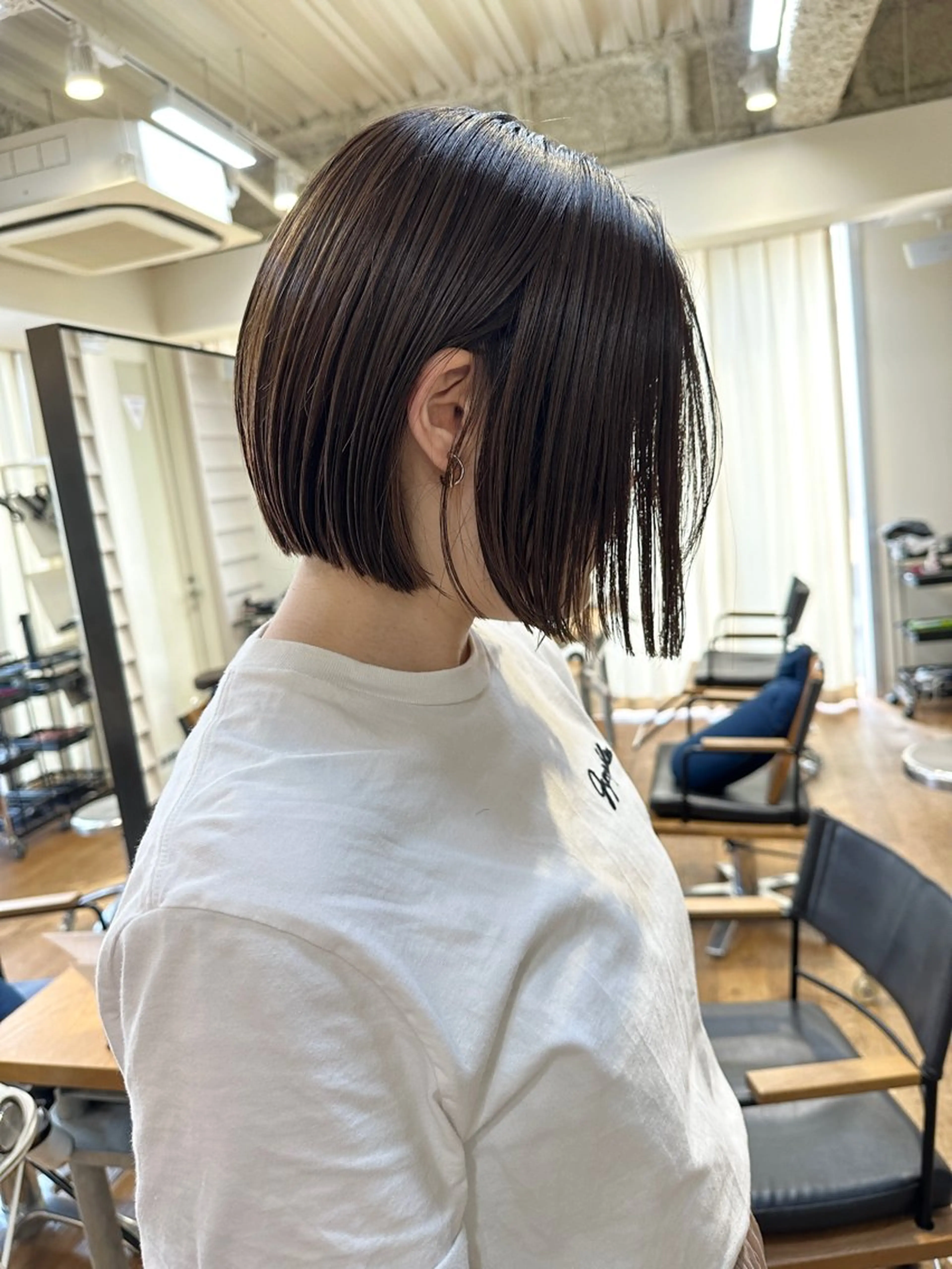 ショート ショート ボブ 梅田 木戸健人のヘアスタイル