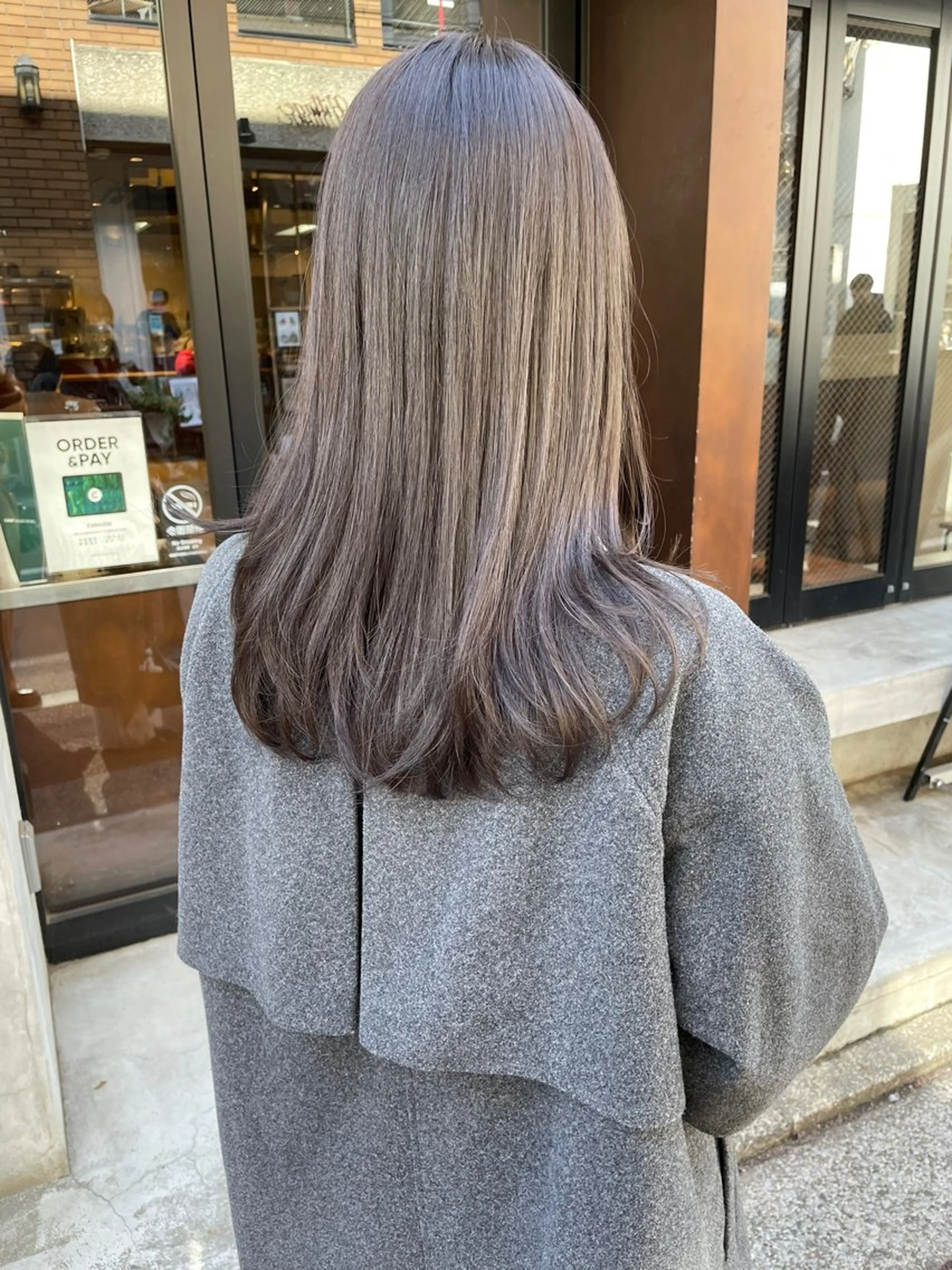 ロング カラー カット ヘアカラー トリートメント 🩰オリーブ/ ベージュ松本咲花🩰のヘアスタイル