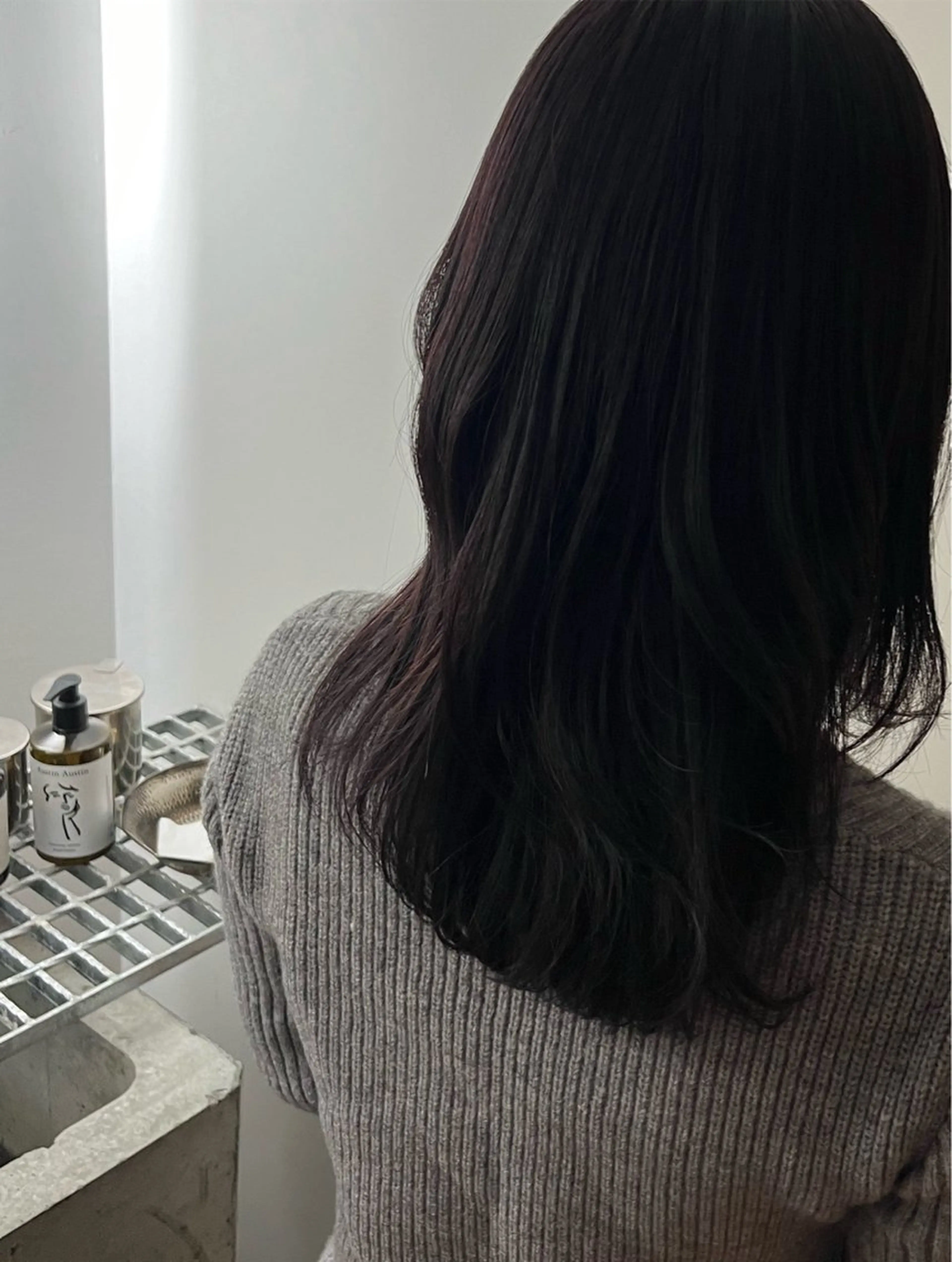 ロング カラー ボルドーカラー 縮毛矯正 ヘアカラー kaede ‪☺︎ 学芸大学のヘアスタイル