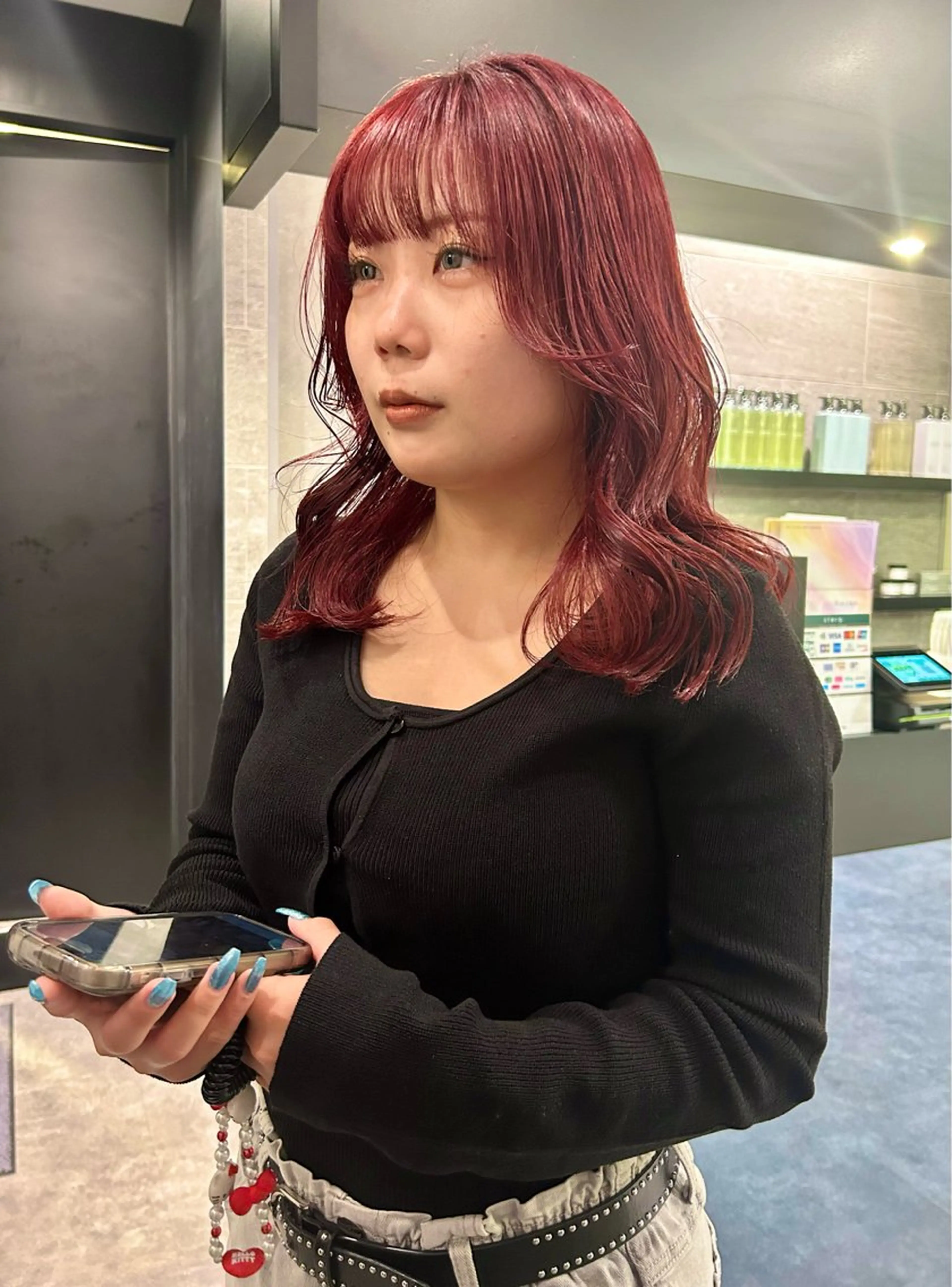 セミロング カラー ブリーチ 🎀ヘアセット透明感 /REINA🎀のヘアスタイル