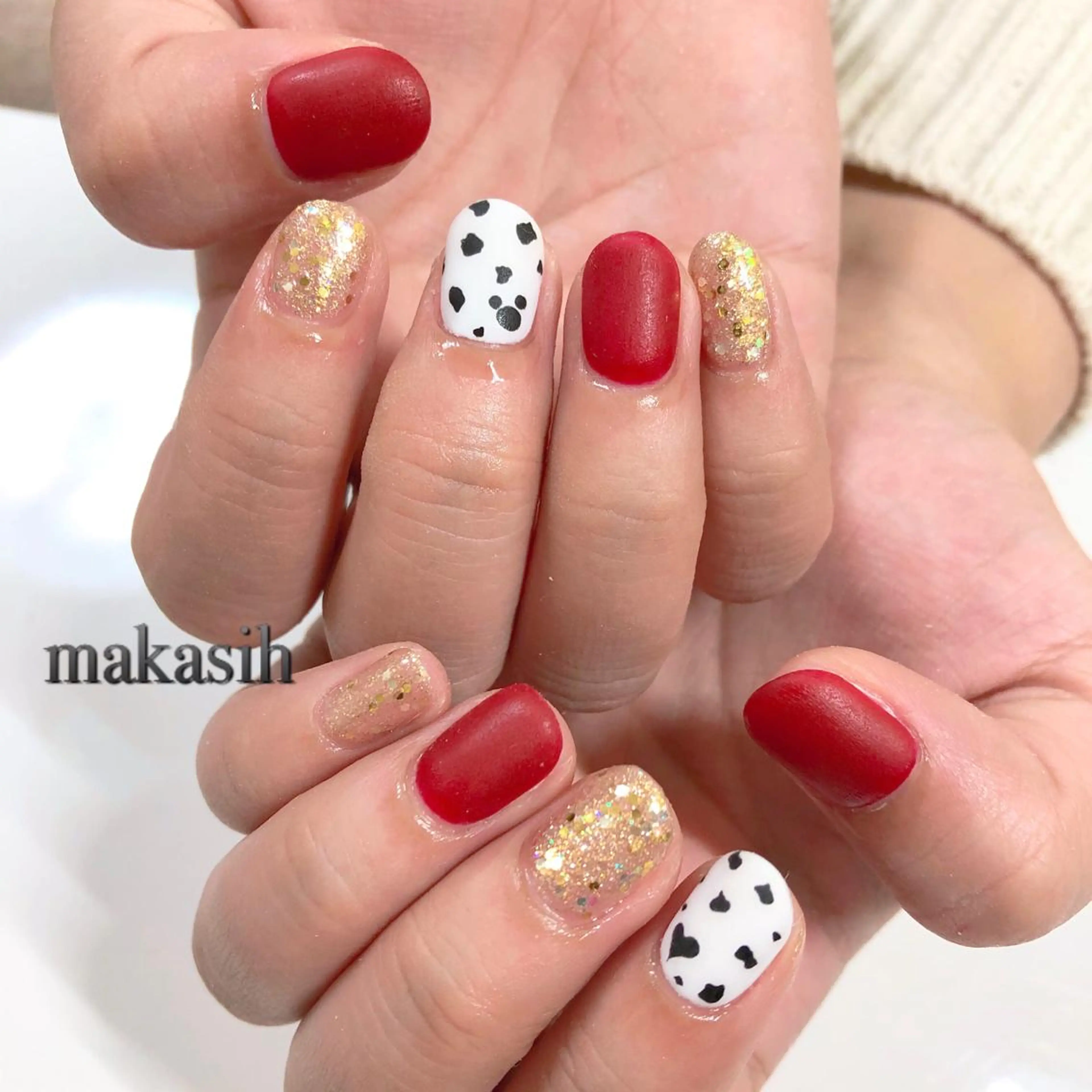 ネイル ハート マットネイル 濱田 美菜子のエステ・リラクイメージ