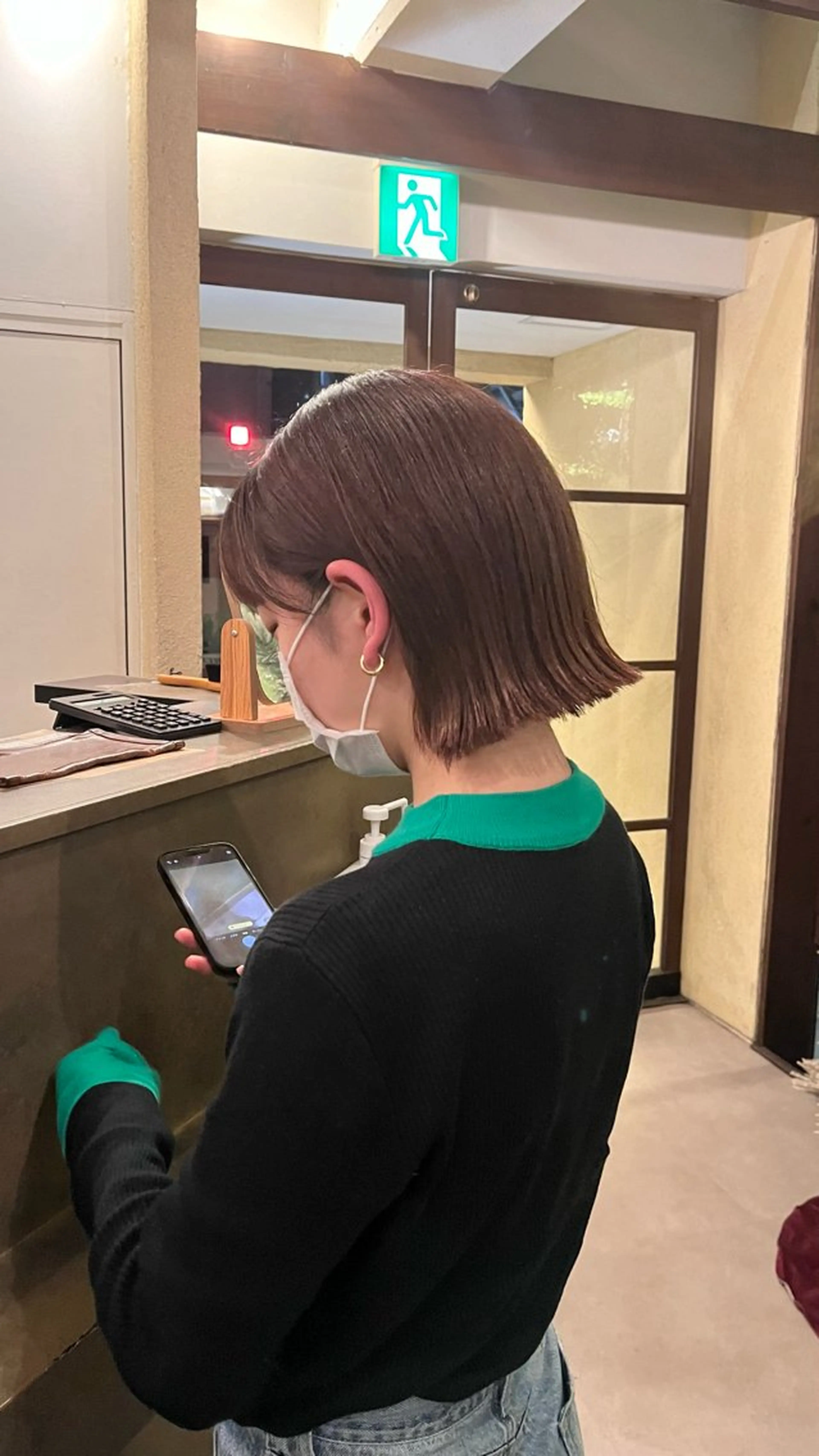 ショート 切りっぱなしボブ ボブ 田中 鈴乃／ボブレイヤーのヘアスタイル