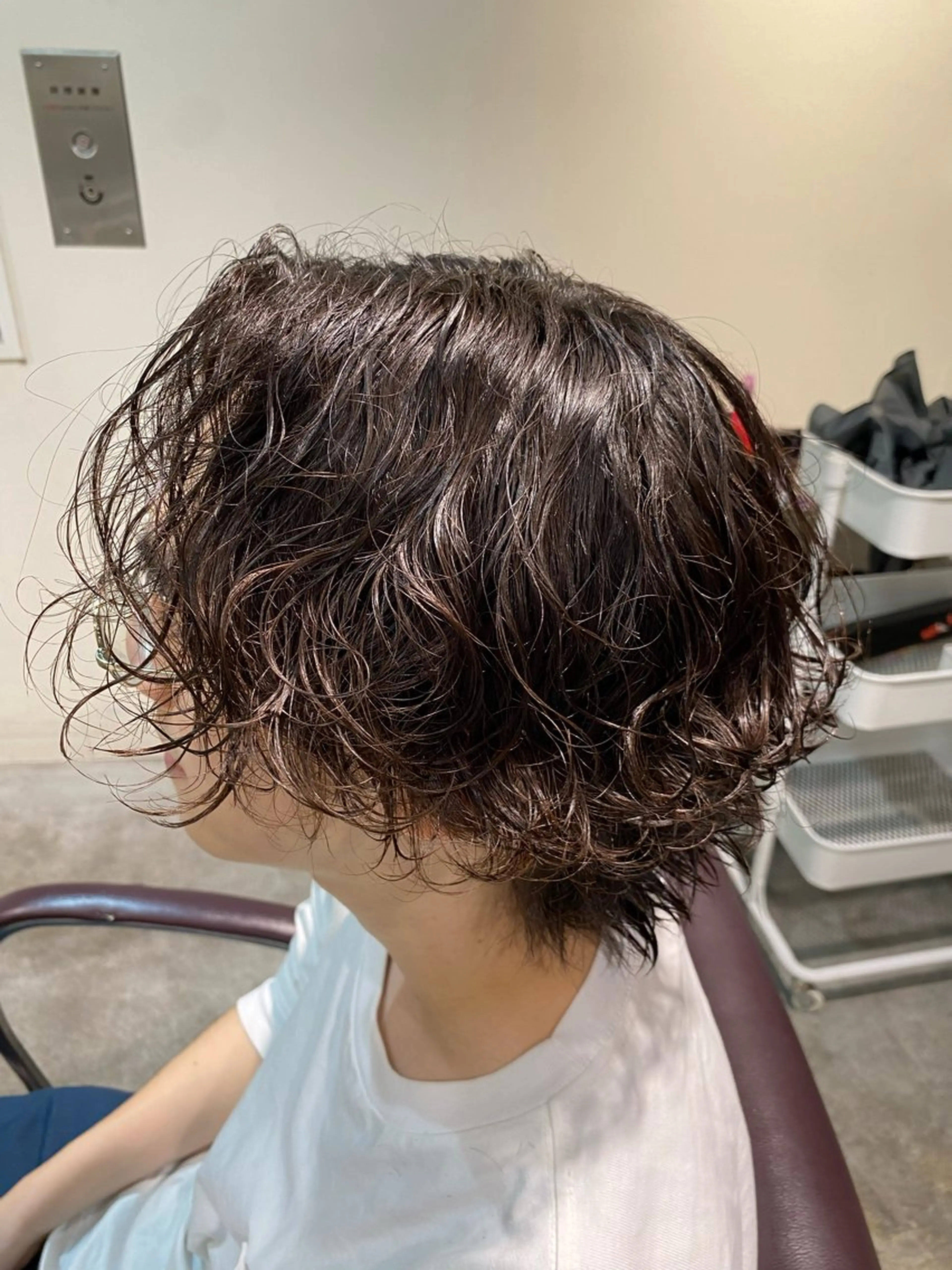 パーマ メンズ パーマ特化/フェザー パーマシャドウ/真生のヘアスタイル