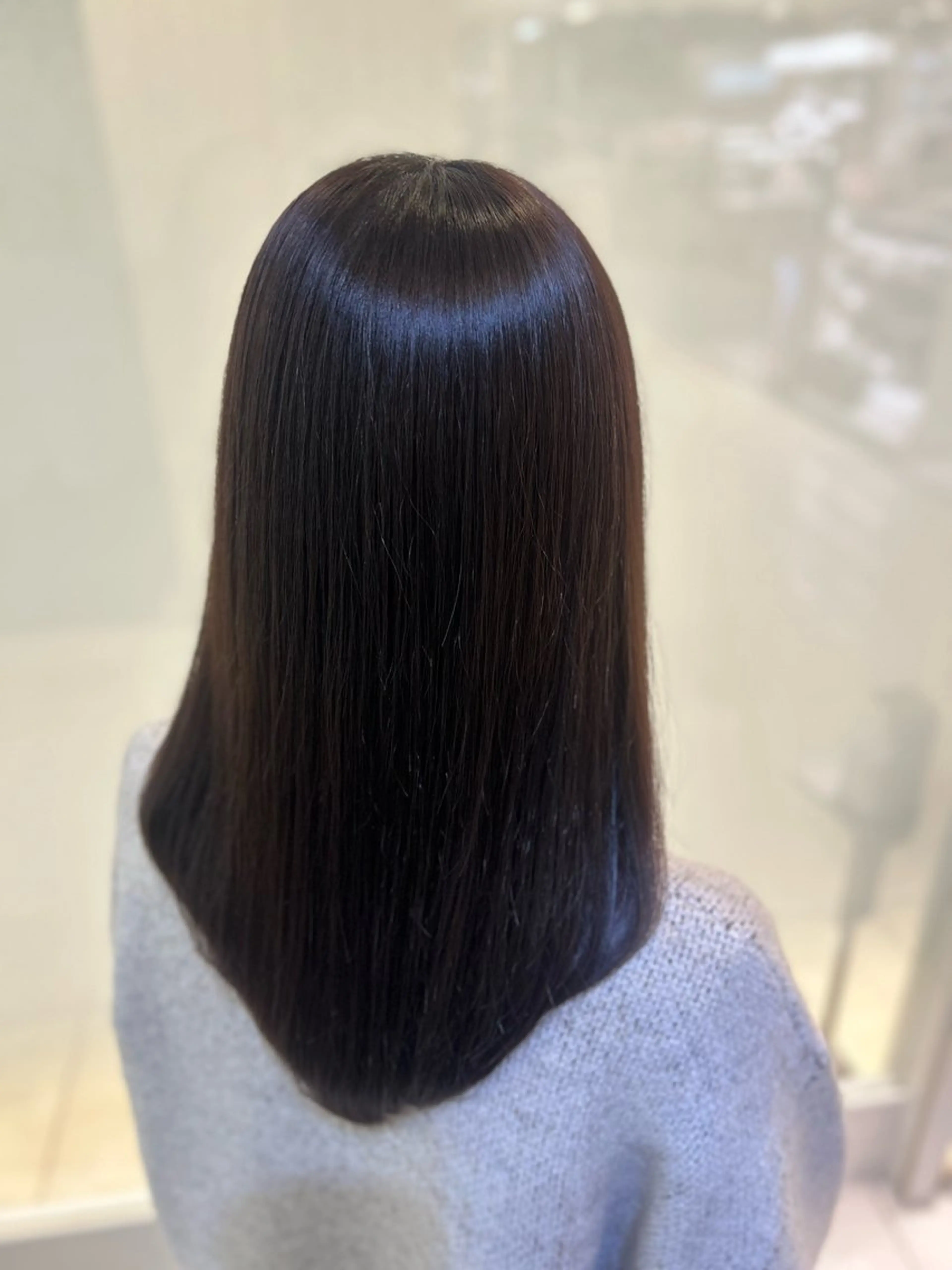 セミロング カラー カット ヘアカラー トリートメント 縮毛矯正/髪質改善/ 艶髪ササキナツミのヘアスタイル