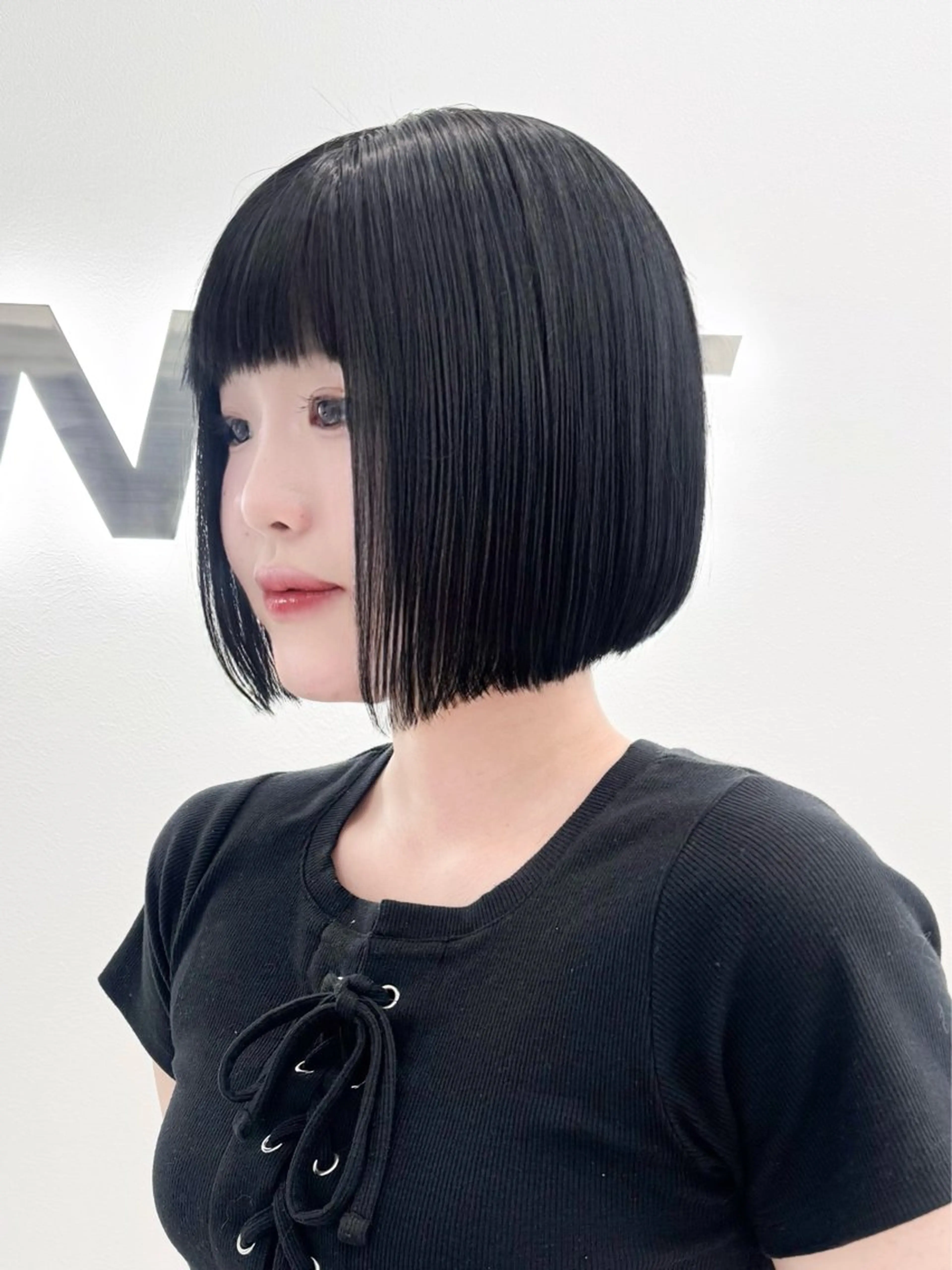 ショート カラー ヘアアレンジ 縮毛矯正🤍 盛れるボブ/ひかりのヘアスタイル