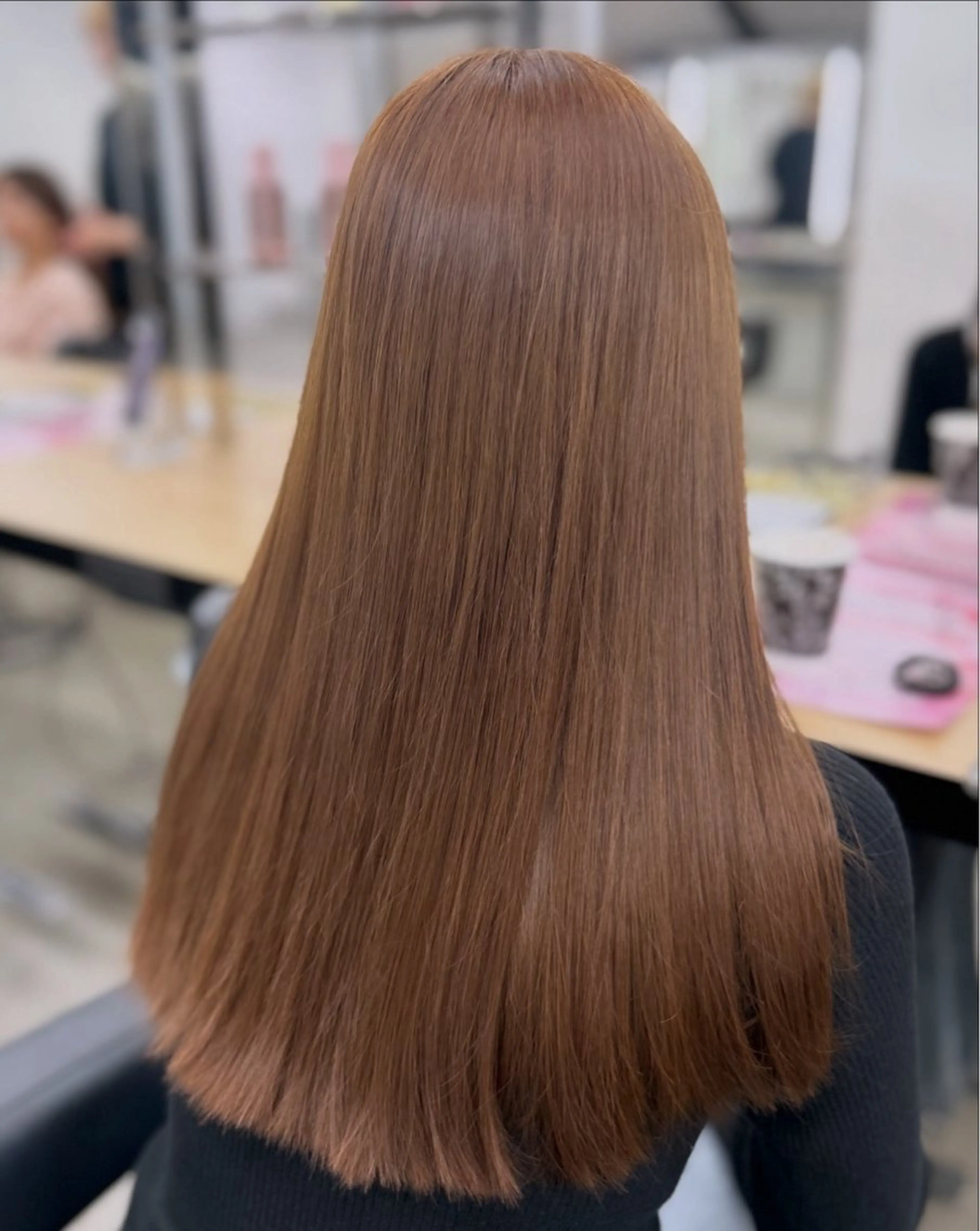 ロング カラー カット ヘアカラー トリートメント ヘアセット YUKA🤍ベージュ /ミルクティーのヘアスタイル