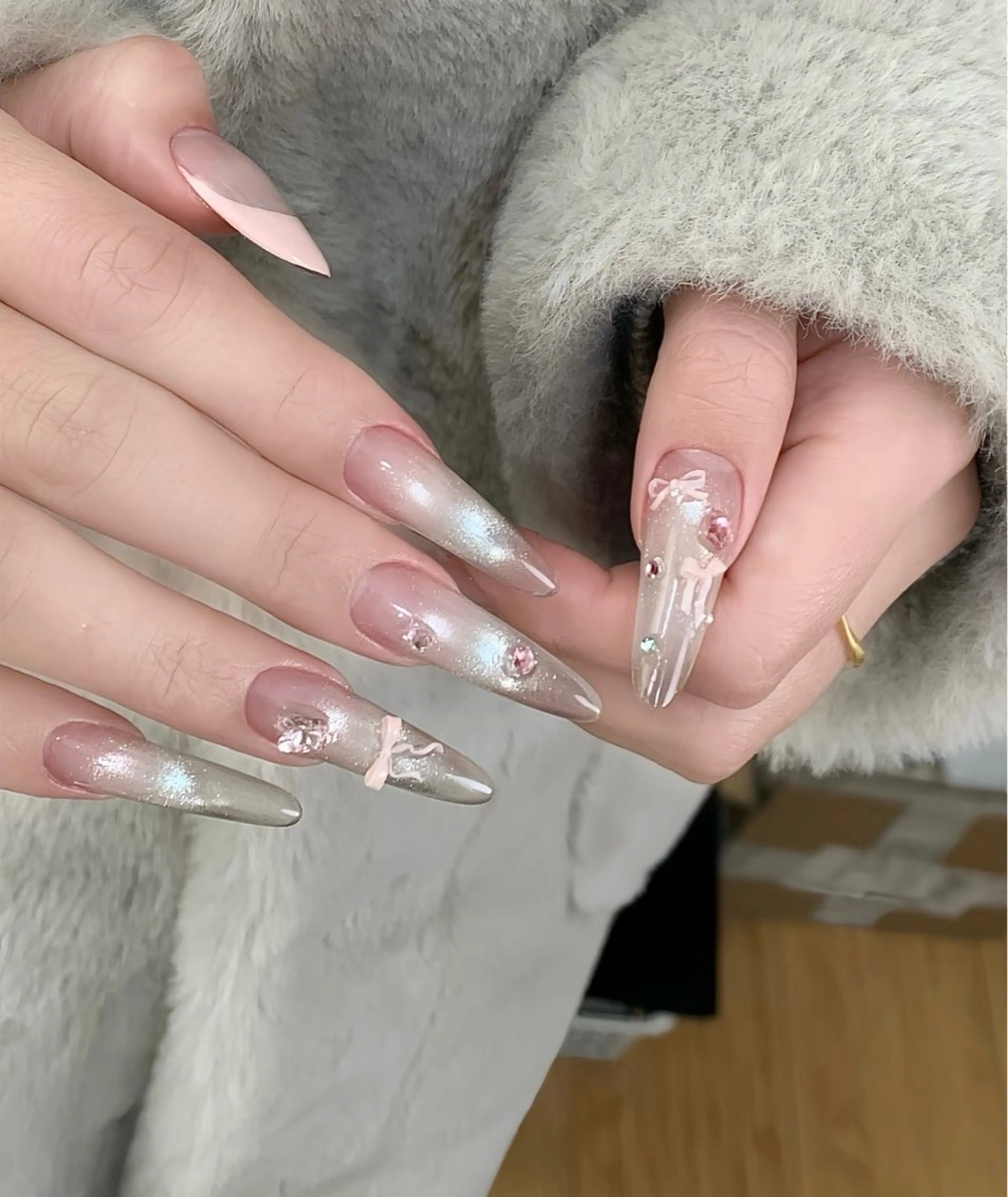 チップ長さだし10本＆アートし放題(パーツ込み)★150分間の写真