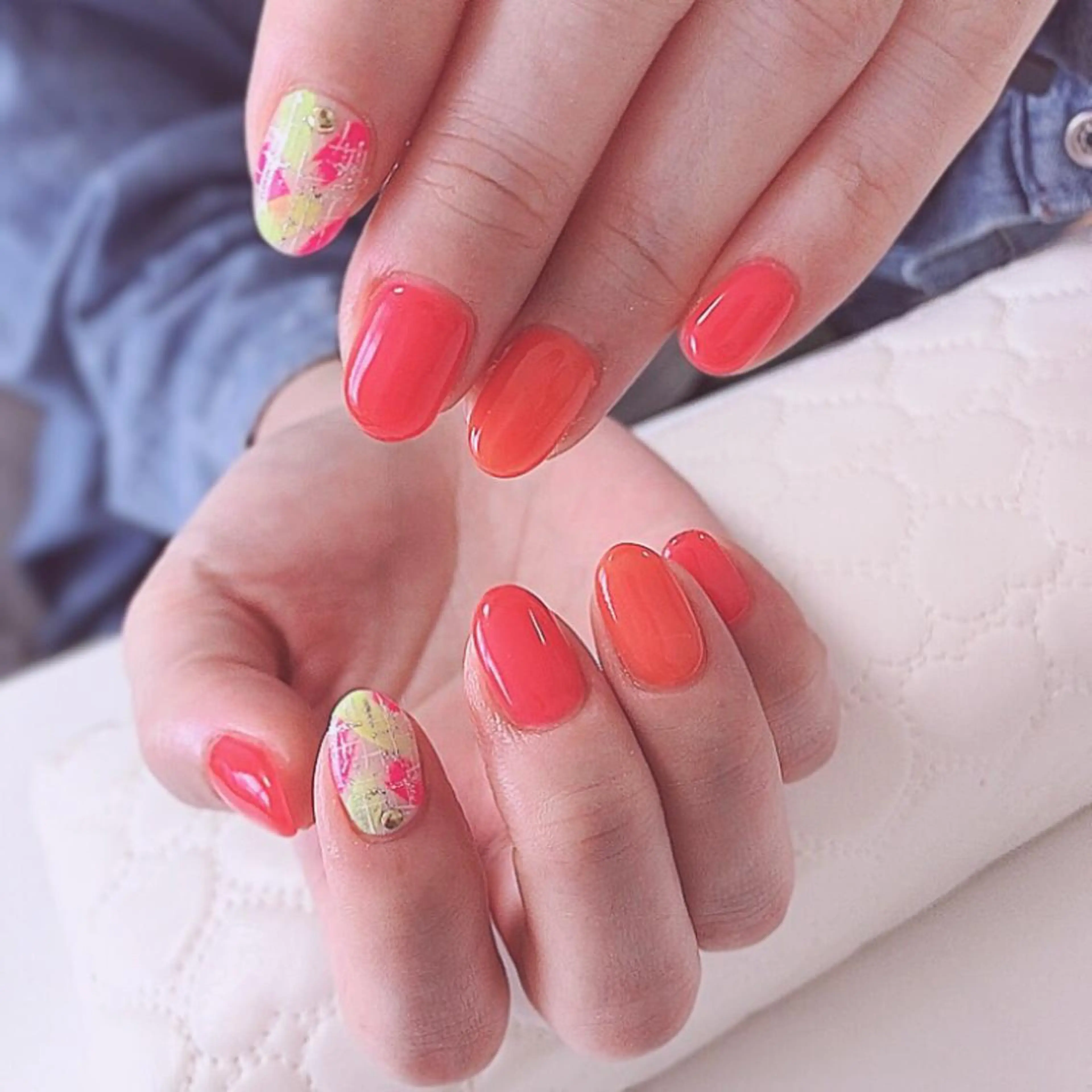 ネイル アートネイル 長さ出し フットネイル グリーン ニュアンスネイル Lily Roseスタッフ一同のマツエク・マツパデザイン