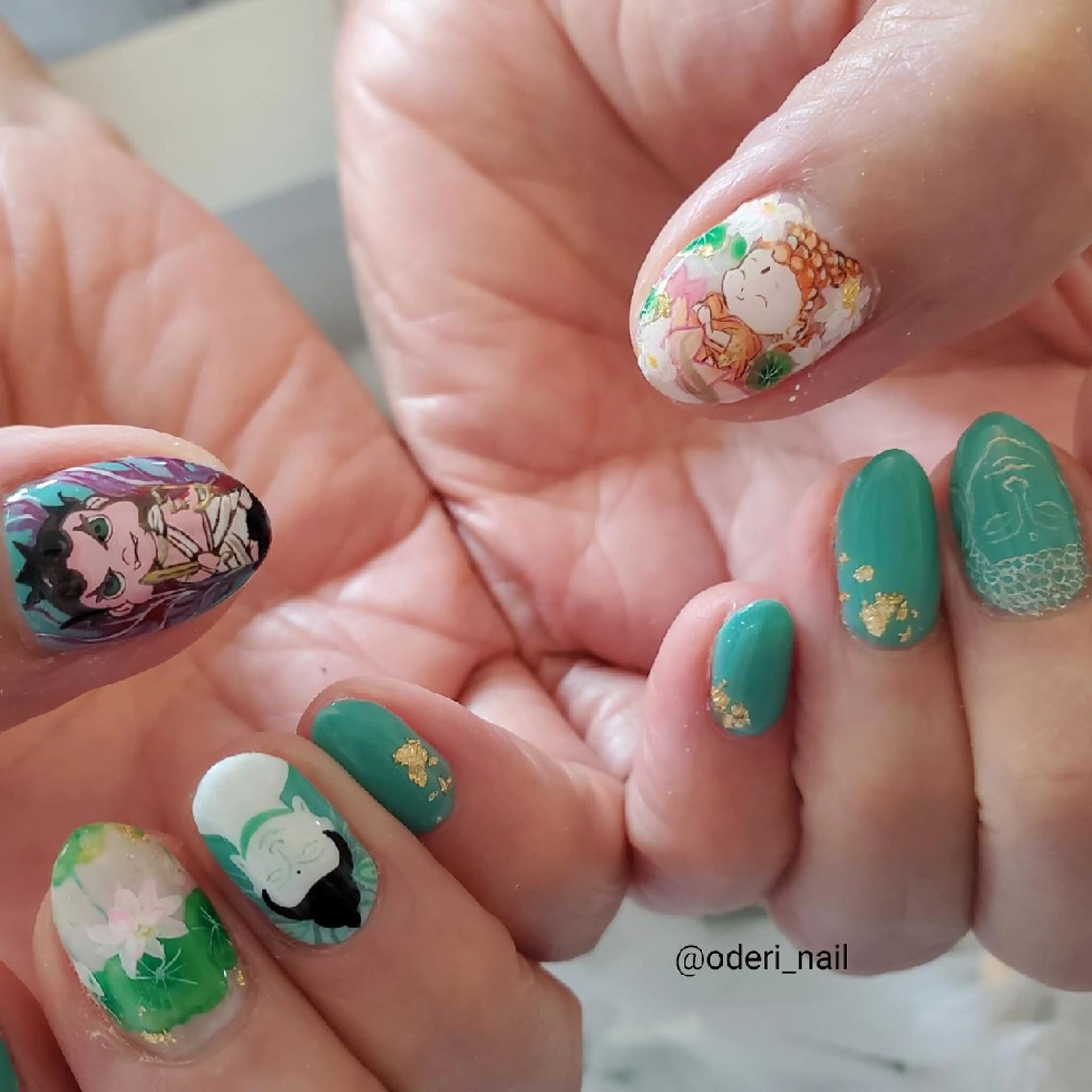 ネイル アートネイル ジェルネイル おで@ oderi_nailのネイルデザイン