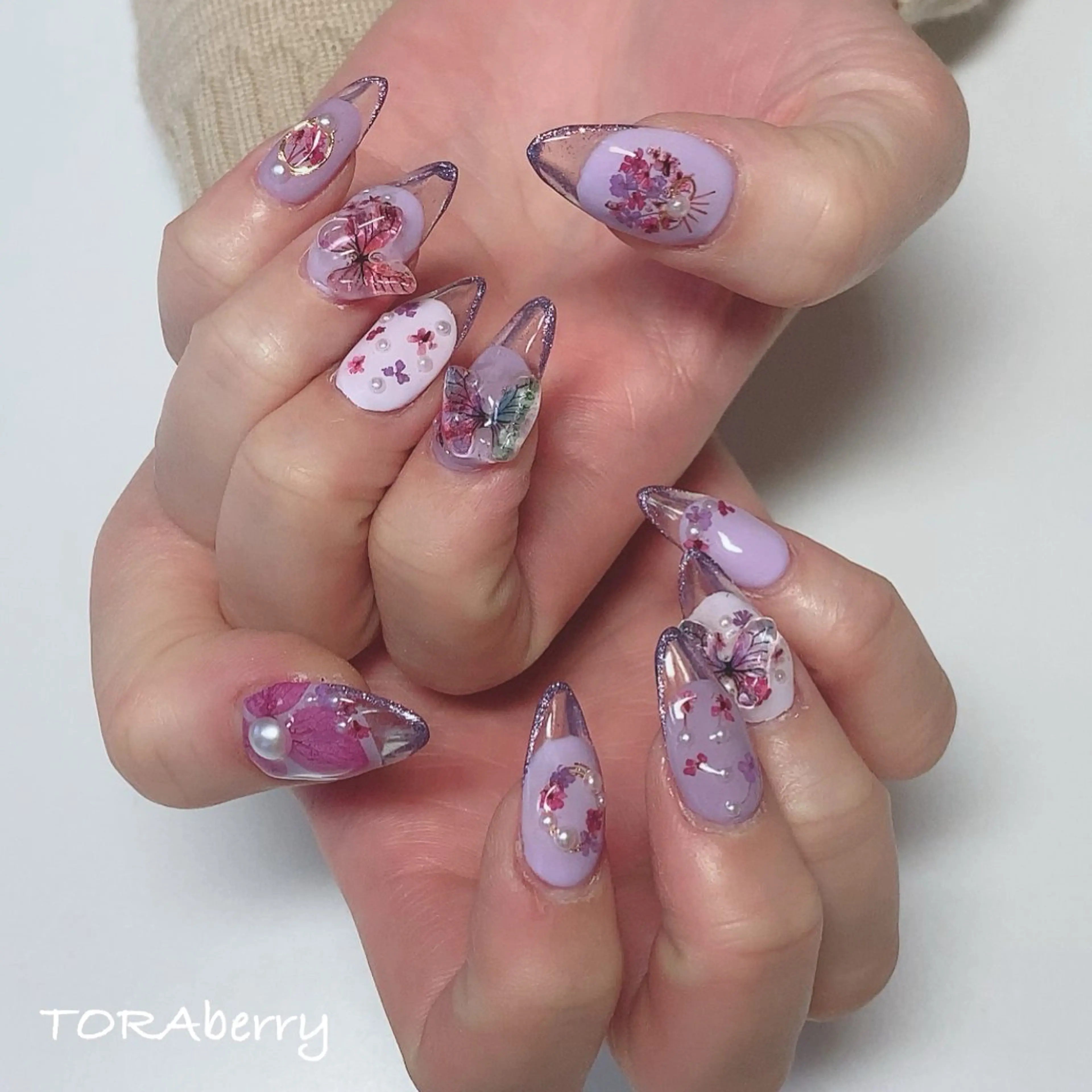 ネイル スカルプネイル ハンドネイル ネイリスト なつみのネイルデザイン