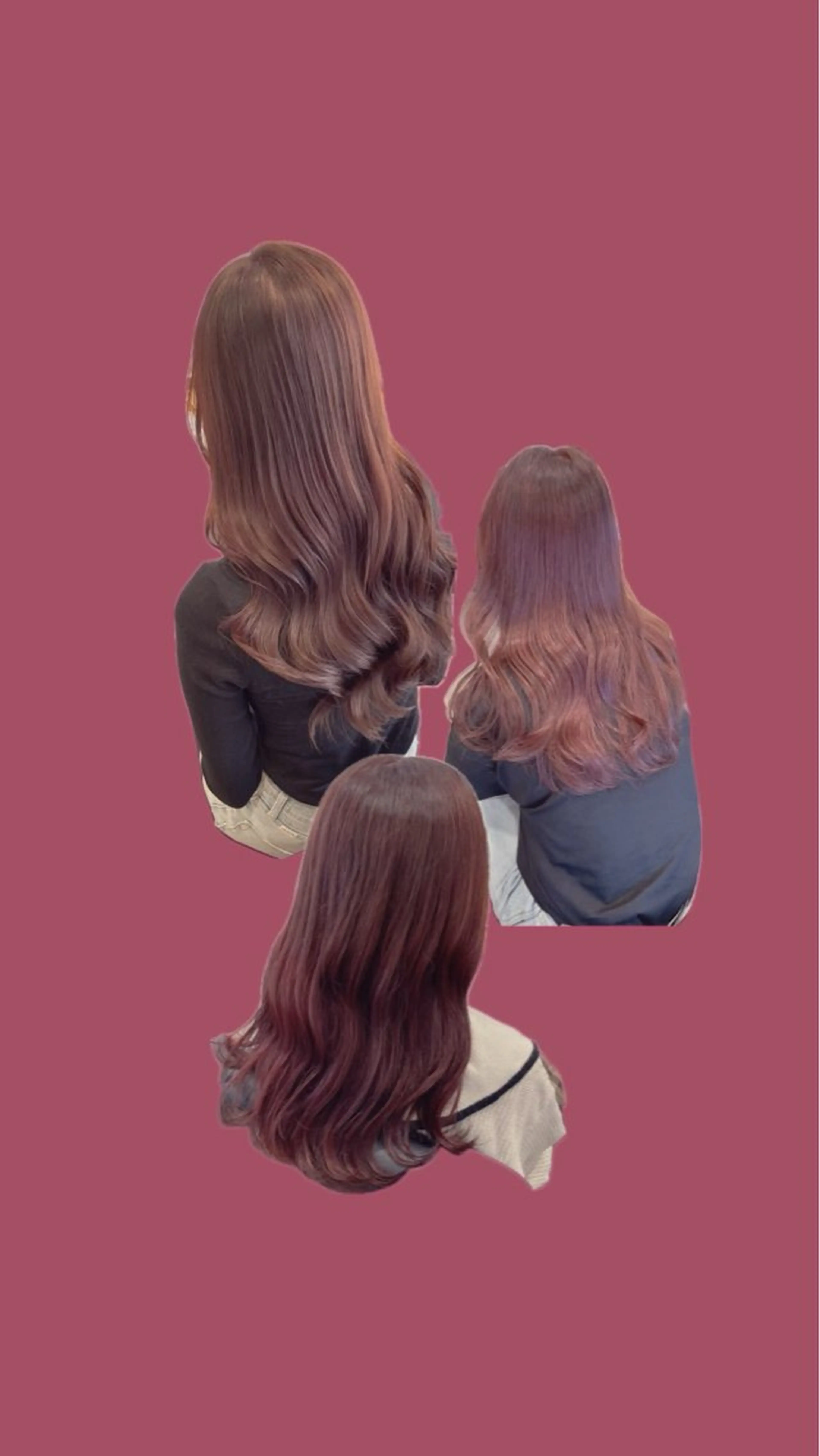 カット＋リペアカラー🩵🩷の写真