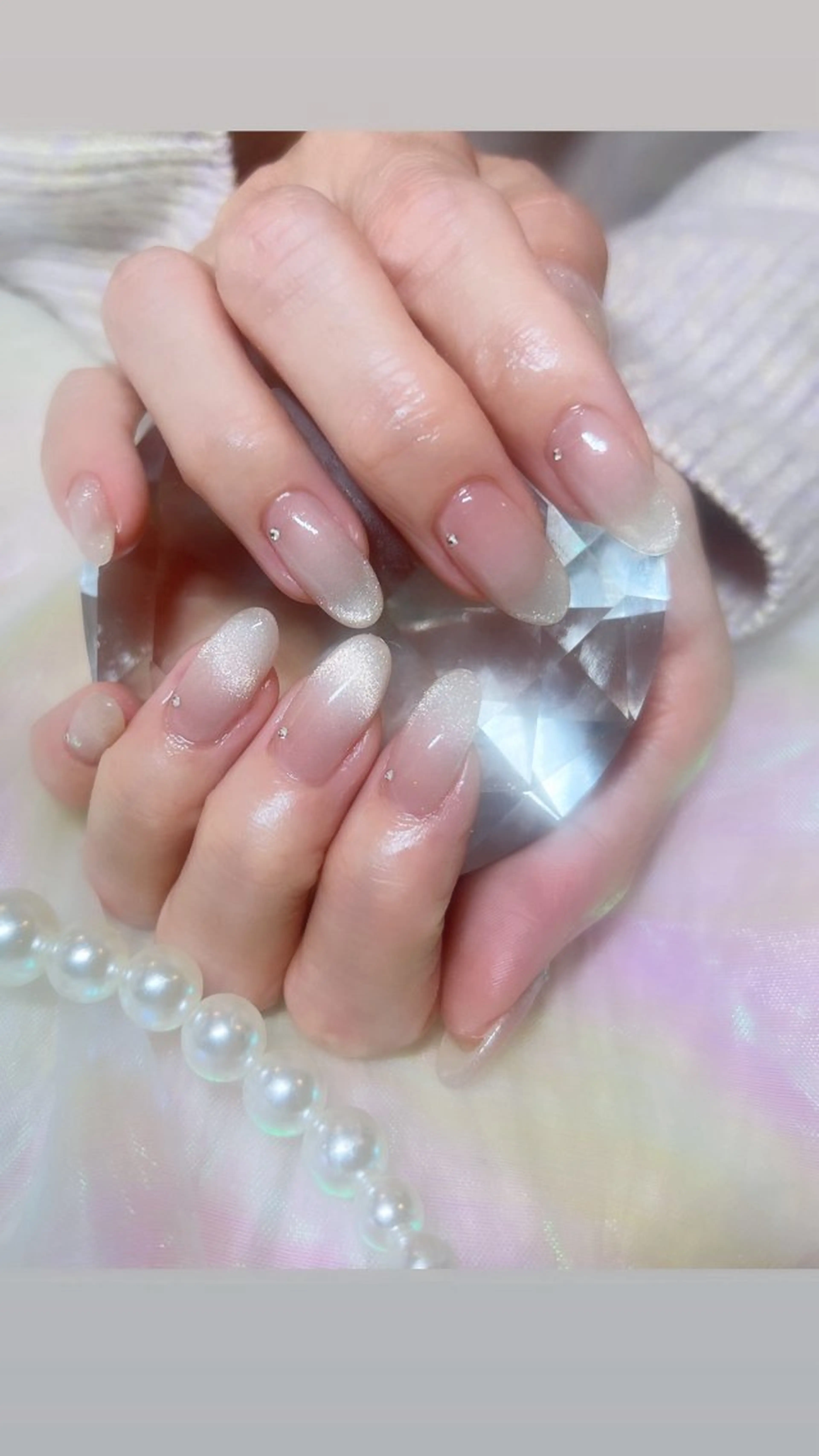 ネイル フレンチネイル マグネットネイル マグネットフレンチ 88-nail. MAKIのネイルデザイン