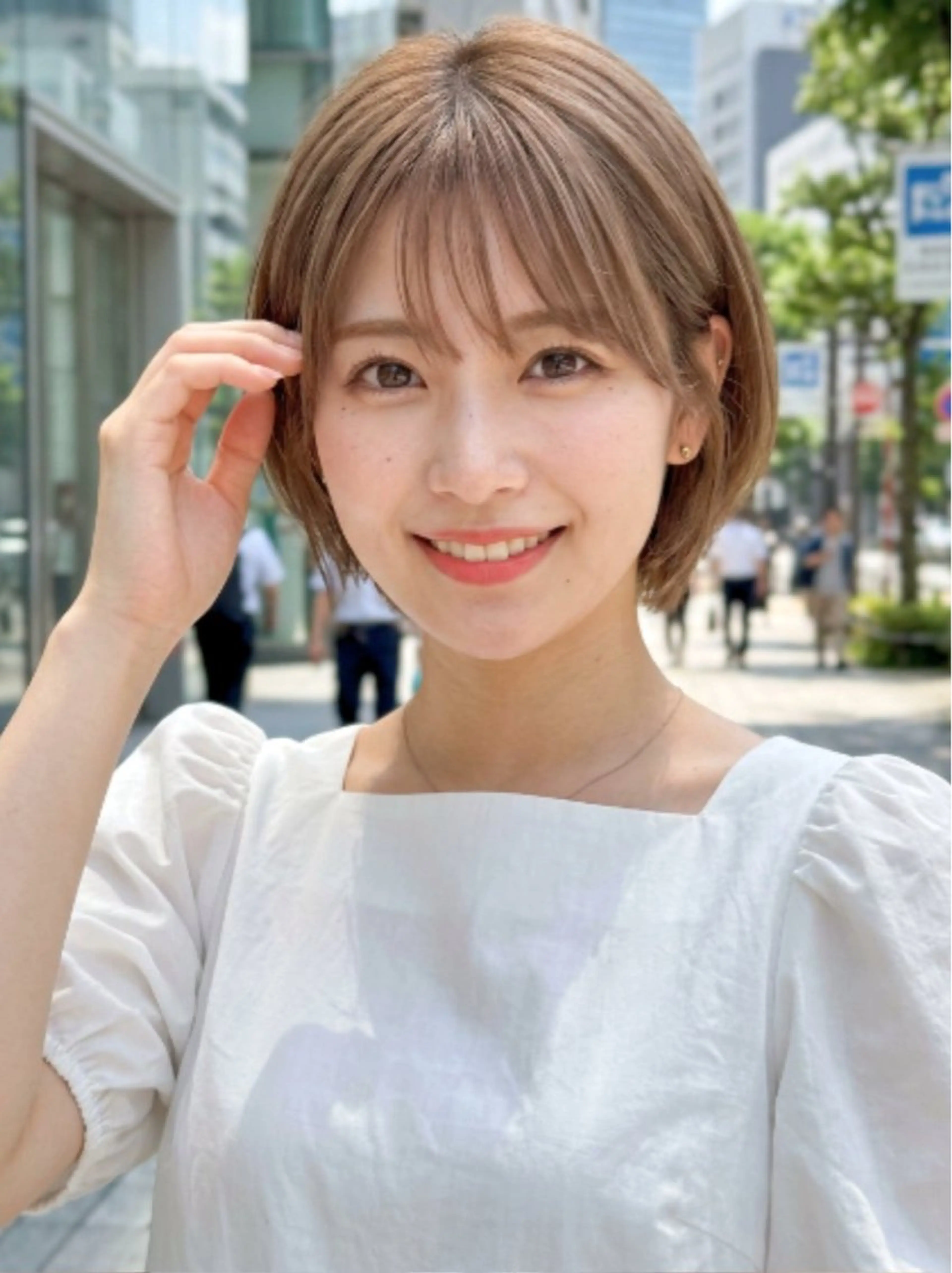 ショート 鈴木 彩莉のヘアスタイル