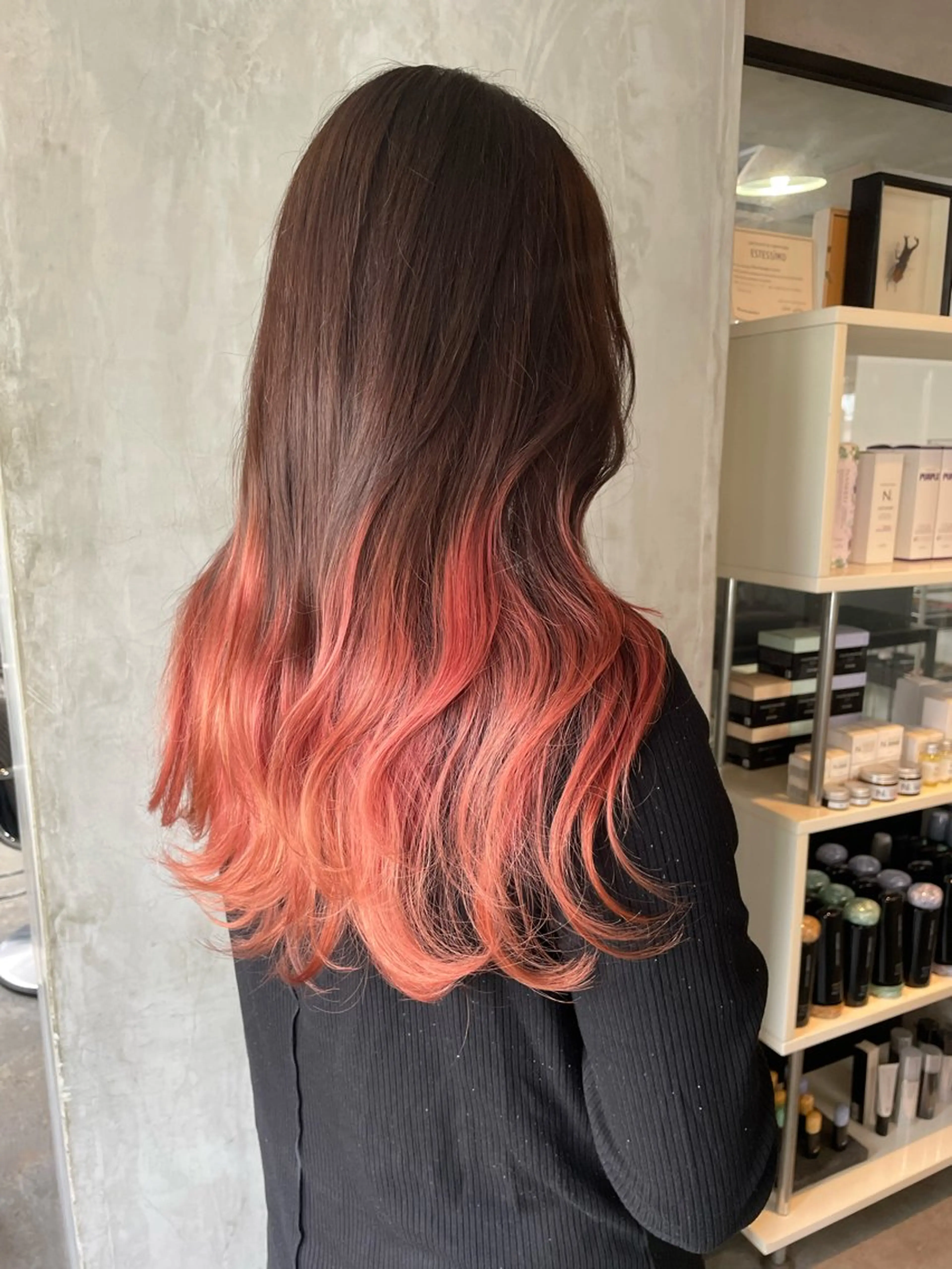 セミロング ヘアカラー 横山 奈央のヘアスタイル