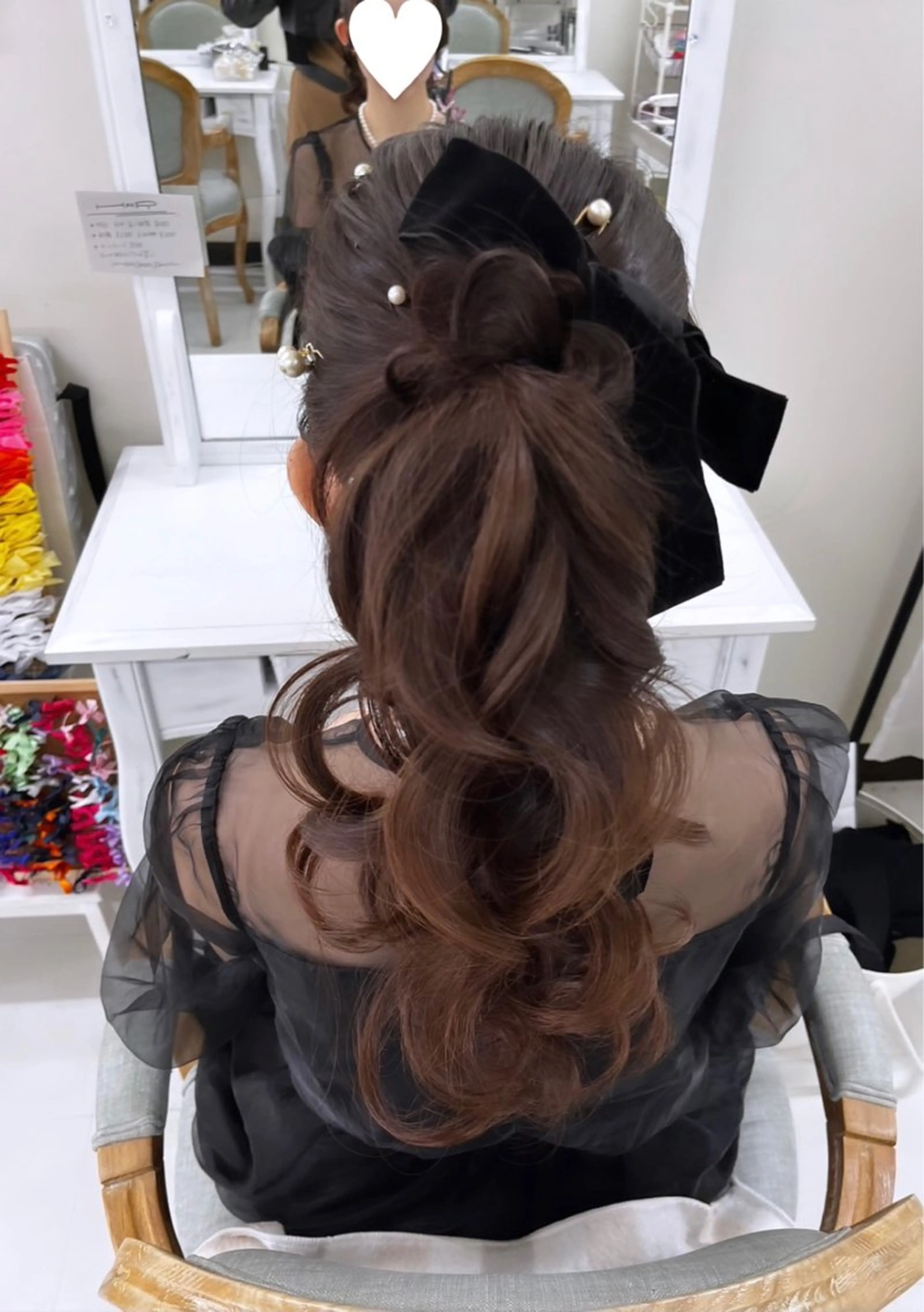 ヘアアレンジ ポニーテール ヘアセット ヘアセットサロン ココのヘアスタイル