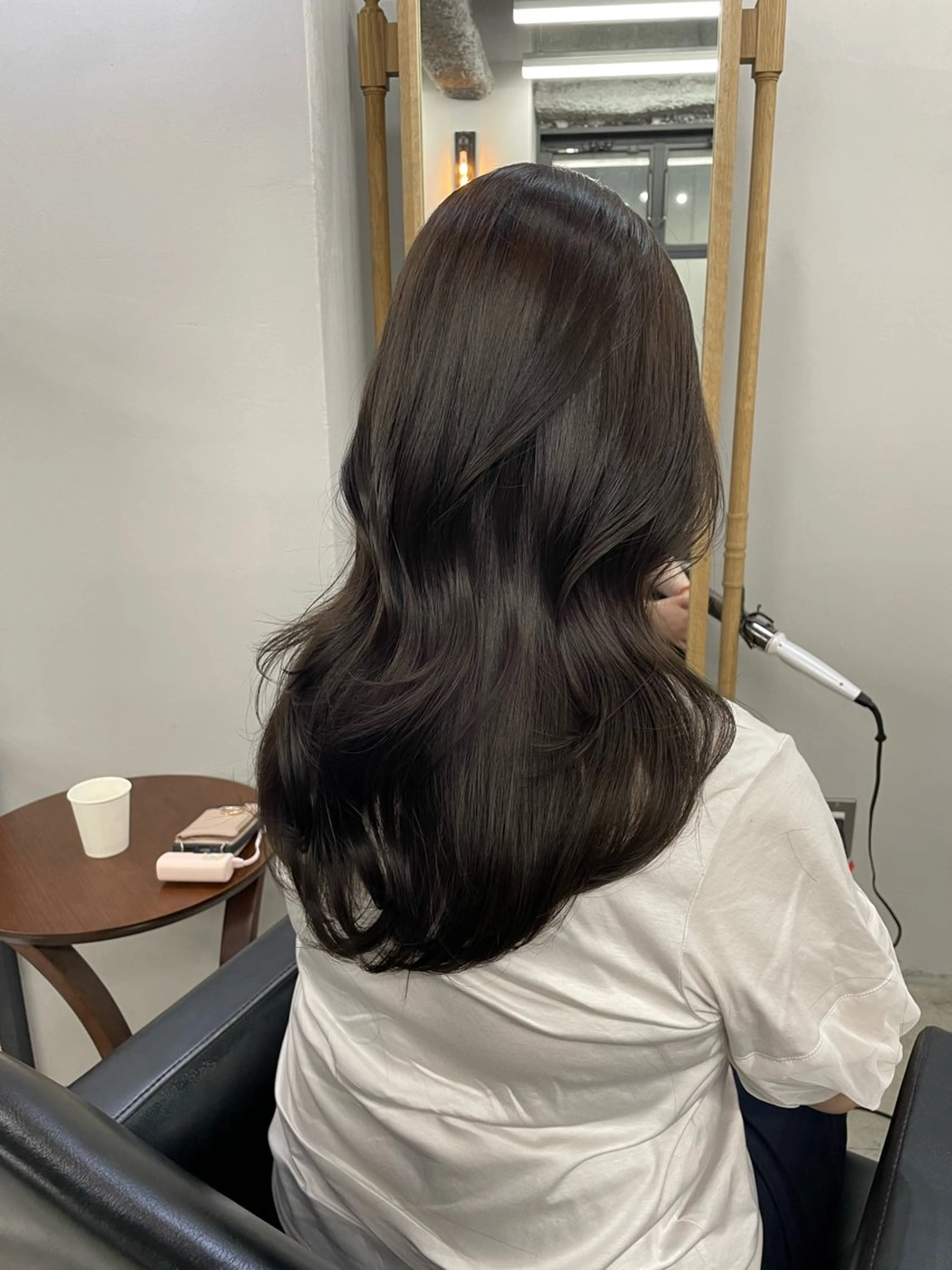 セミロング 新宿/韓国ヘア/ 髪質改善ストレートのヘアスタイル