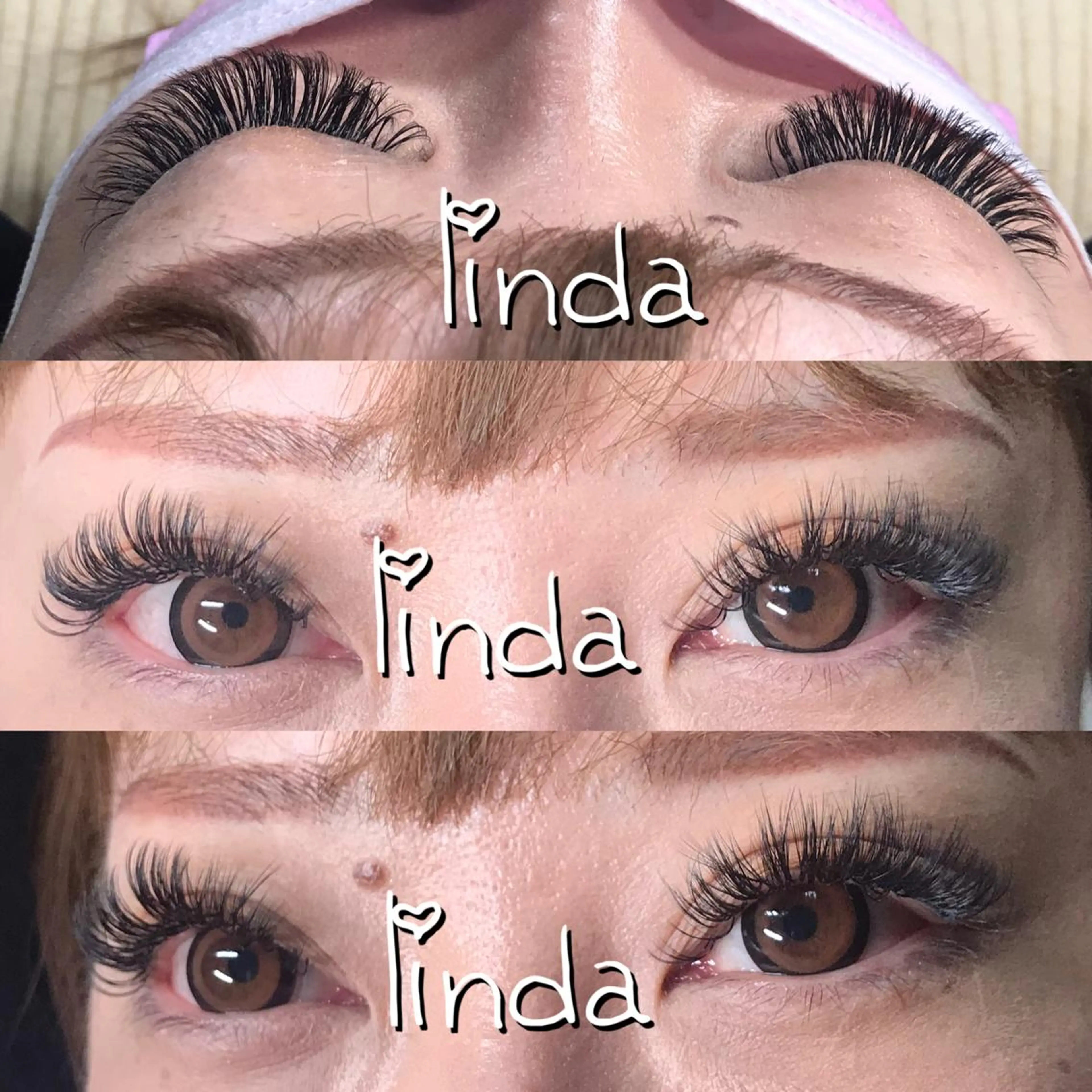 マツエク・マツパ 付け放題 ボリュームラッシュ linda lashesのマツエク・マツパデザイン