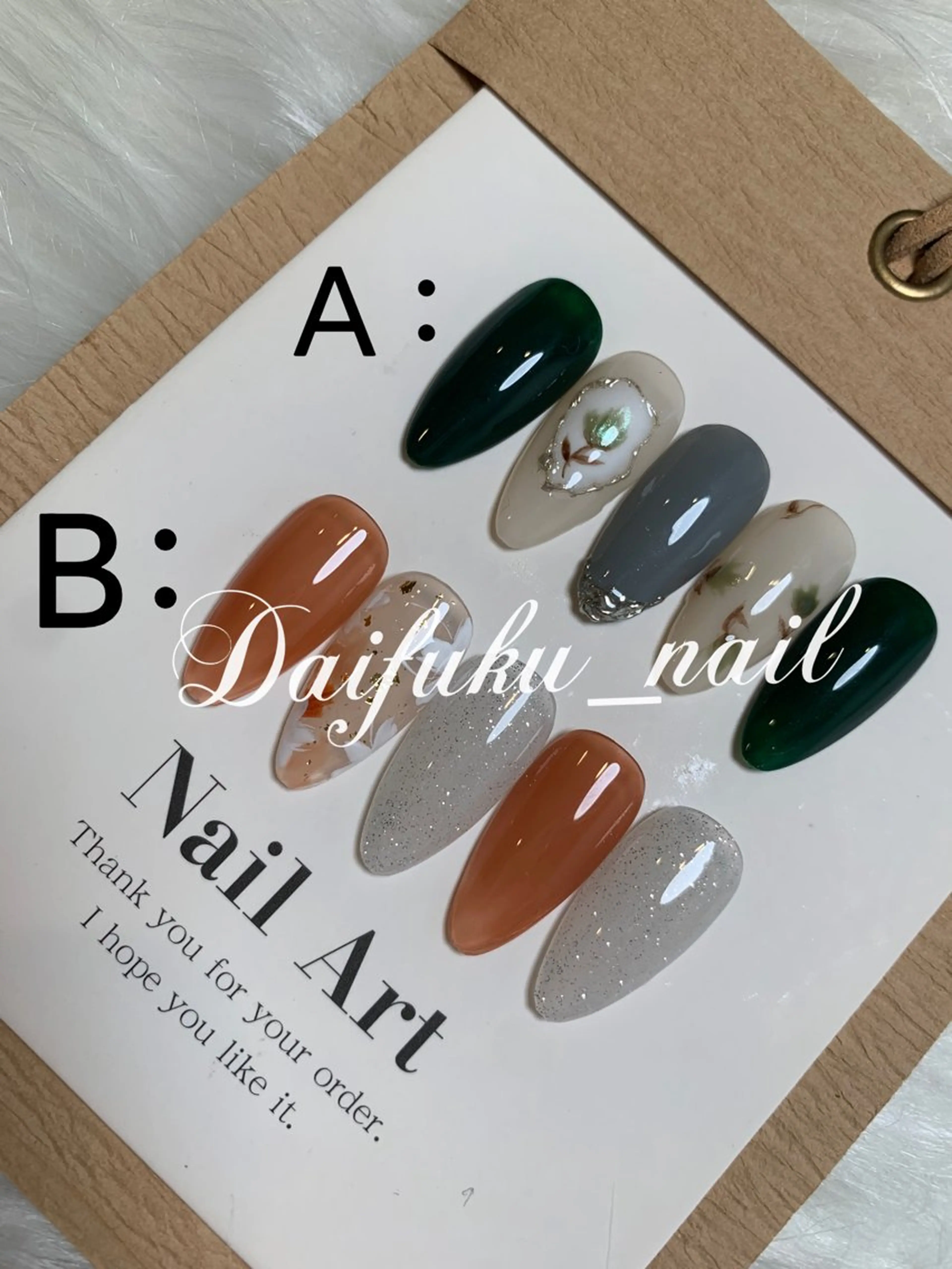 ミディアム Daifuku nailsのネイルデザイン